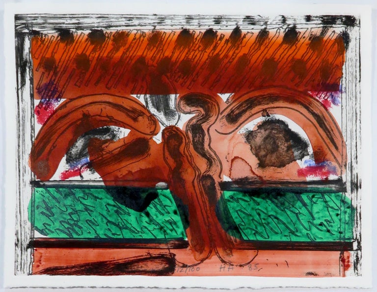 Howard Hodgkin Dh In Hollywood Etching Watercolour Pastel Dh