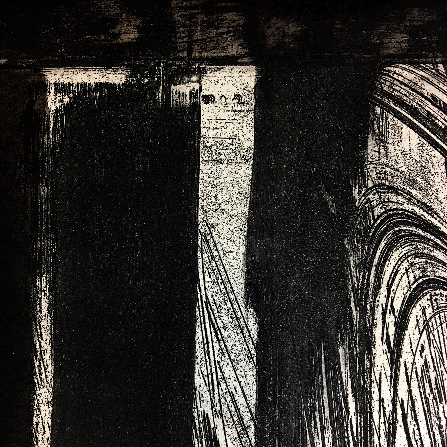 Howard Hodgkin Début de soirée au Museum of Modern Art : noir et blanc abstrait en vente 2