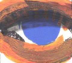 Eye -- Print, Etching, Aquatint, Hand coloured by Howard Hodgkin