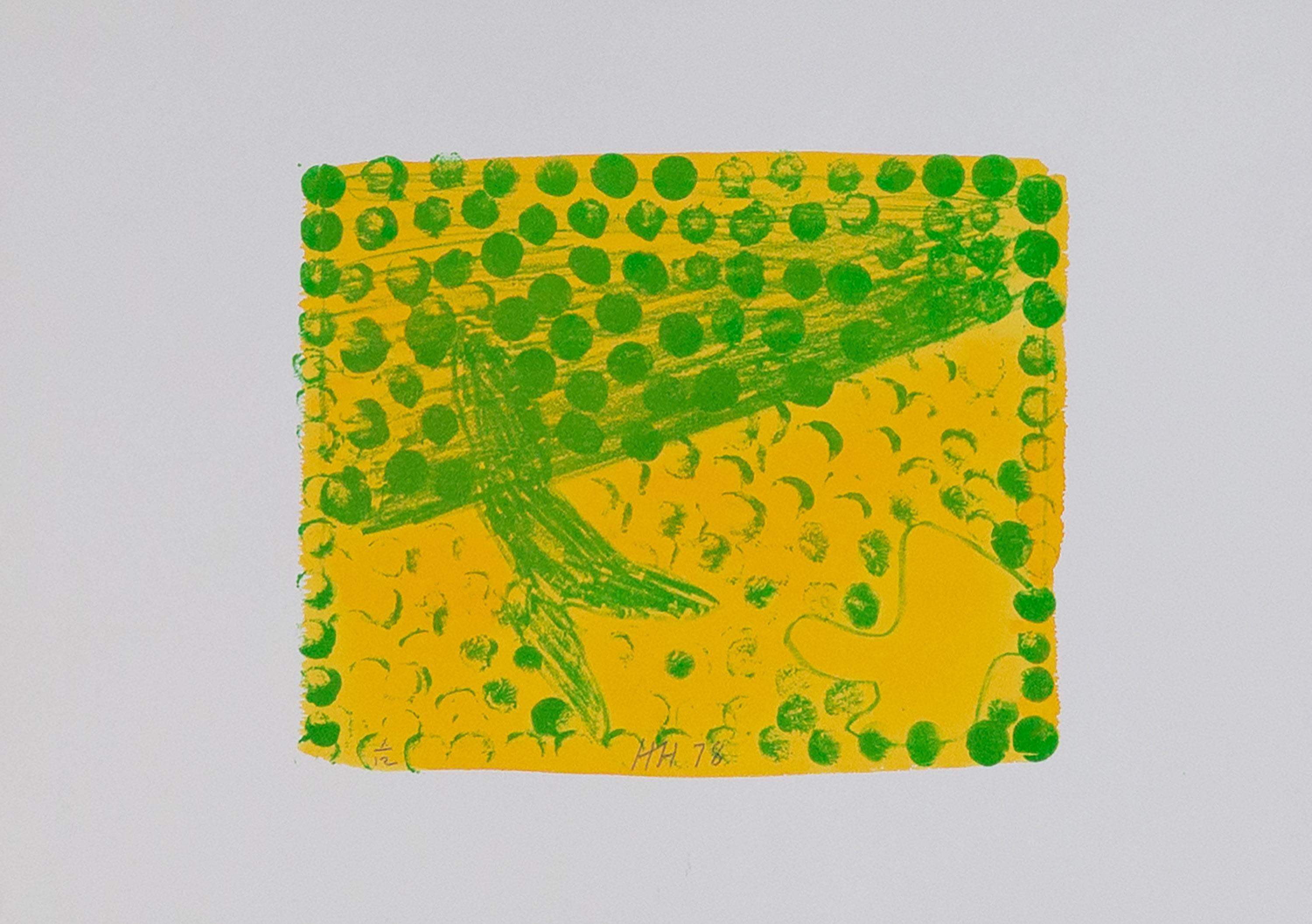 Howard Hodgkin Abstract Print - Green Chateau II