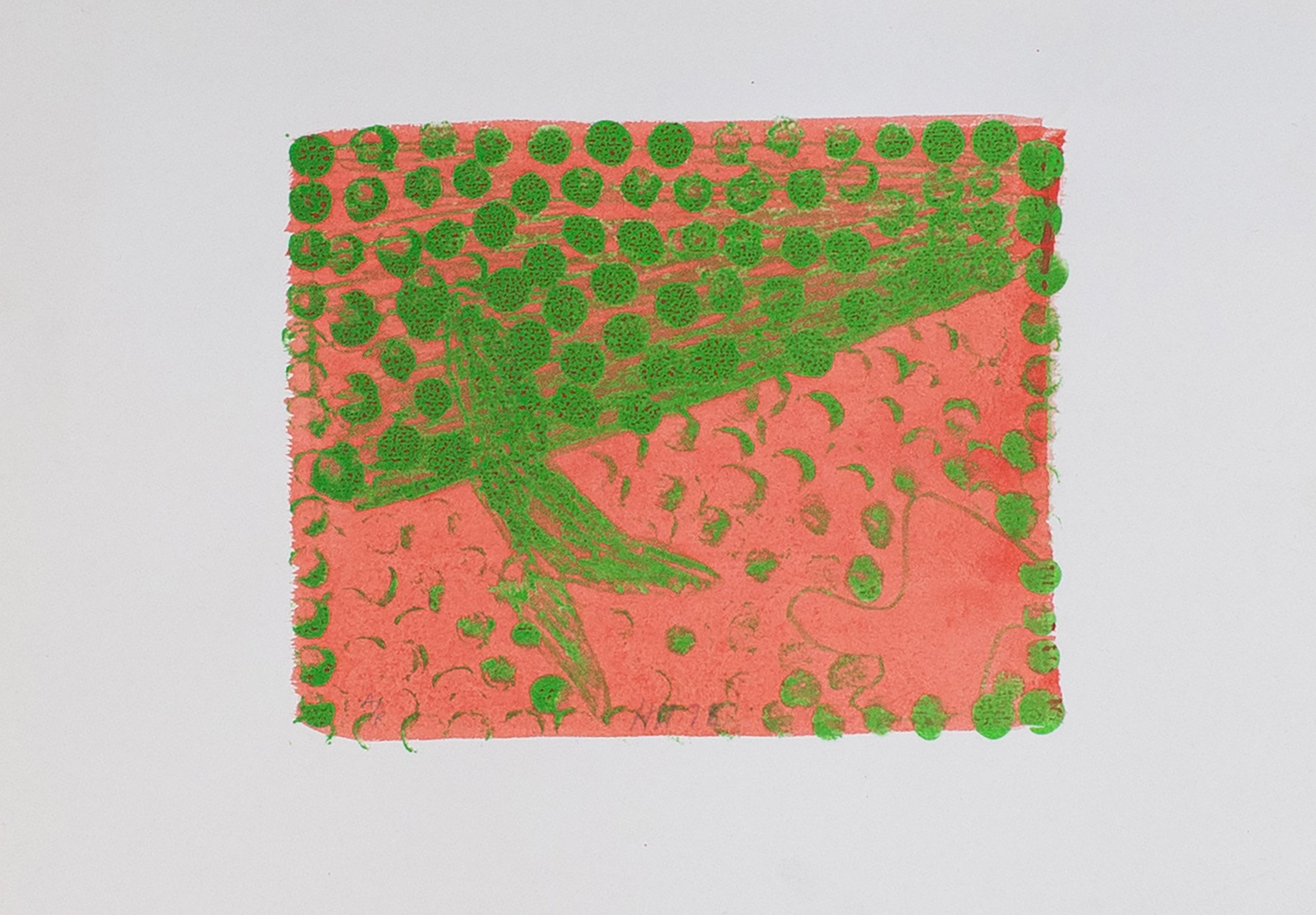 Abstract Print Howard Hodgkin - Chateau III vert