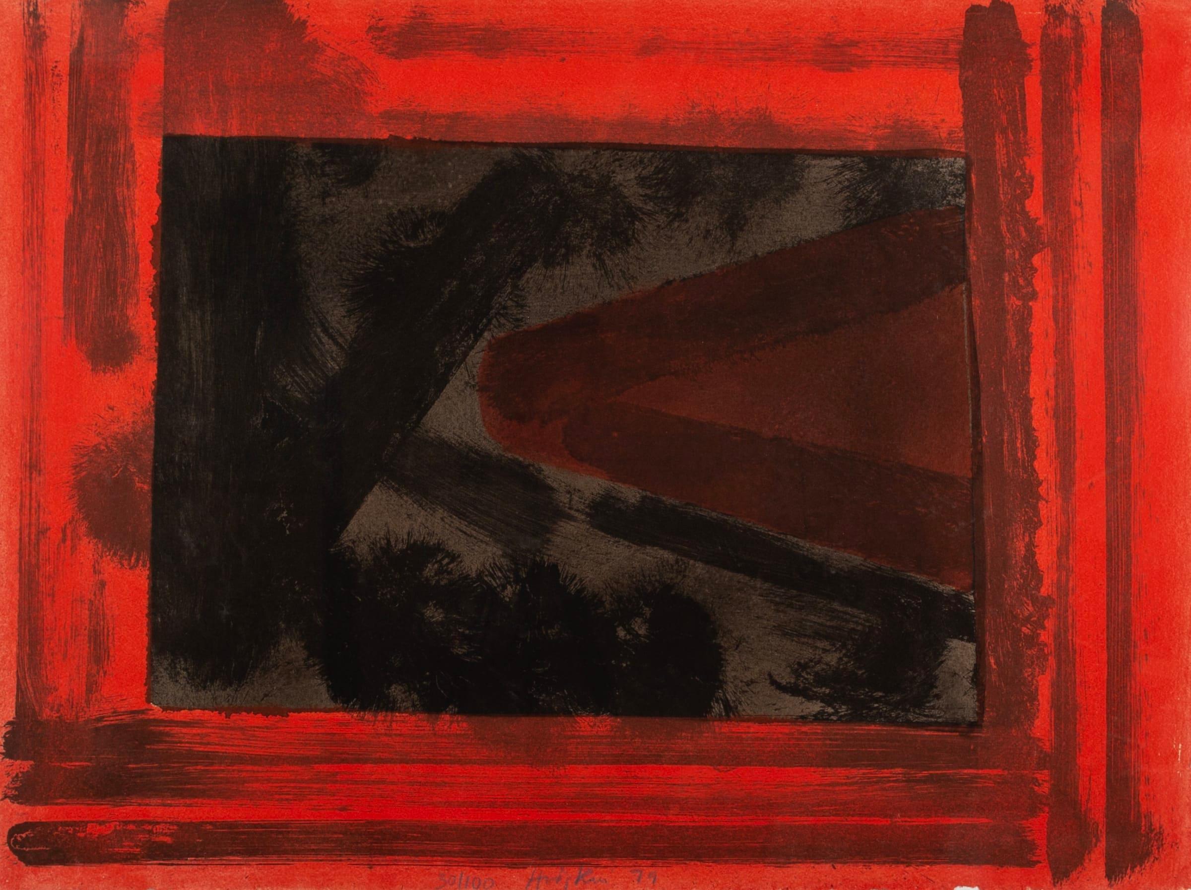 Aquí estamos en Croydon por Howard Hodgkin, 1979

Más información:
Medio: litografía coloreada a mano sobre papel hecho a mano Moulin d'Auvergne, hoja entera impresa en los bordes
56 x 76 cm
22 1/8 x 29 7/8 pulg.
firmado, fechado y numerado 30/100