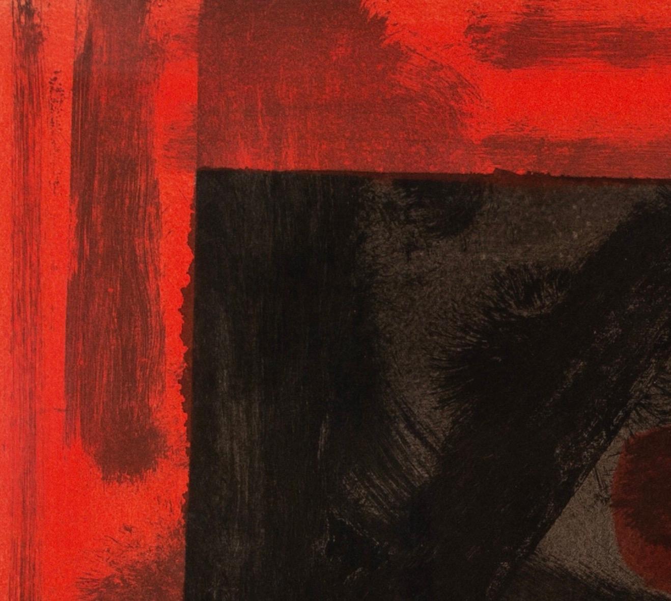 Aquí estamos en Croydon de Howard Hodgkin, Litografía coloreada a mano, 1979 en venta 2