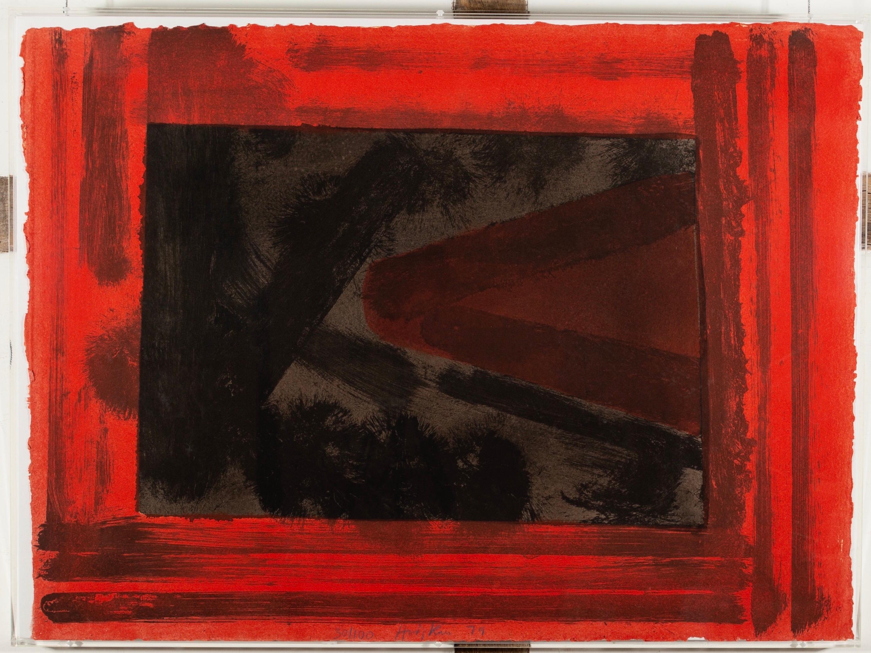 Aquí estamos en Croydon de Howard Hodgkin, Litografía coloreada a mano, 1979 en venta 3