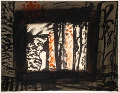 Howard Hodgkin Sand (Heenk 70) Signierte handkolorierte Lithographie Auflage von 50