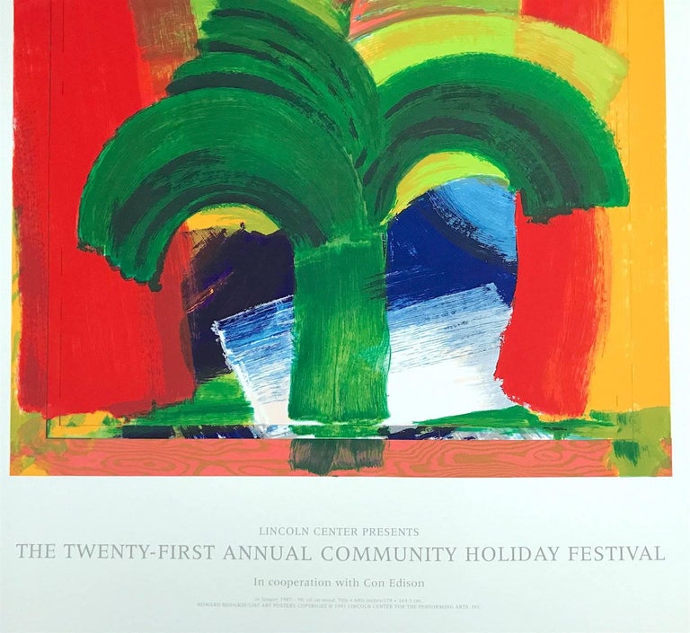 In Tangier Limited Edition Serigraph Abstract Art Poster Palm Tree Morocco