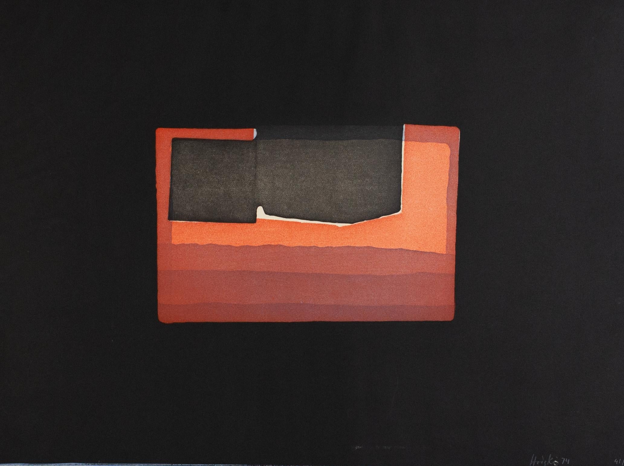 Howard Hodgkin Abstract Print – Innenraum (Nacht)