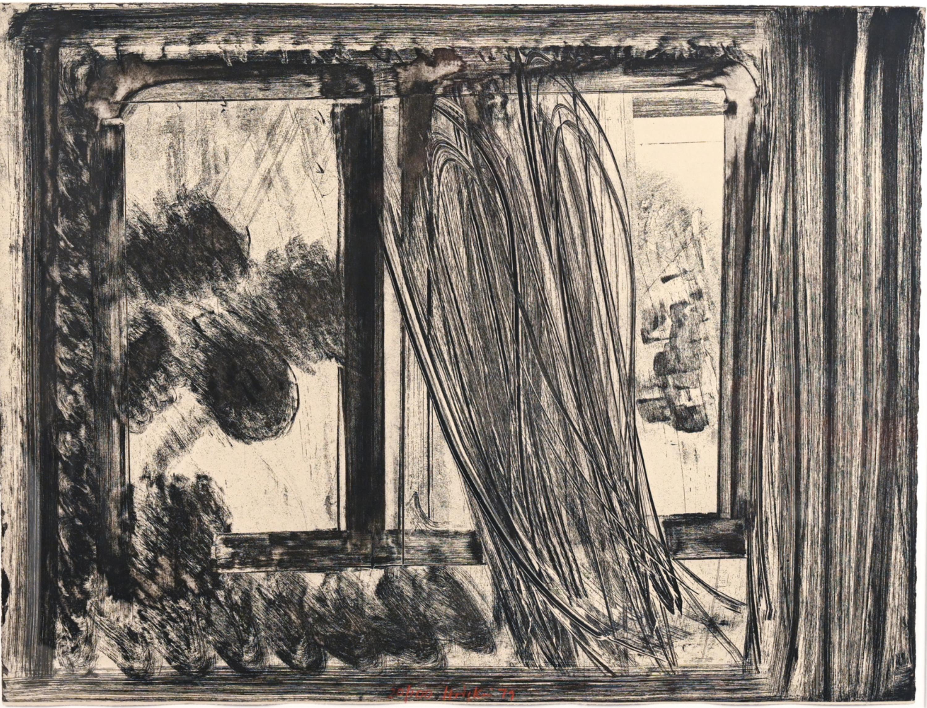 Late Afternoon in the Museum of Art, Abstract Etching by Howard Hodgkin