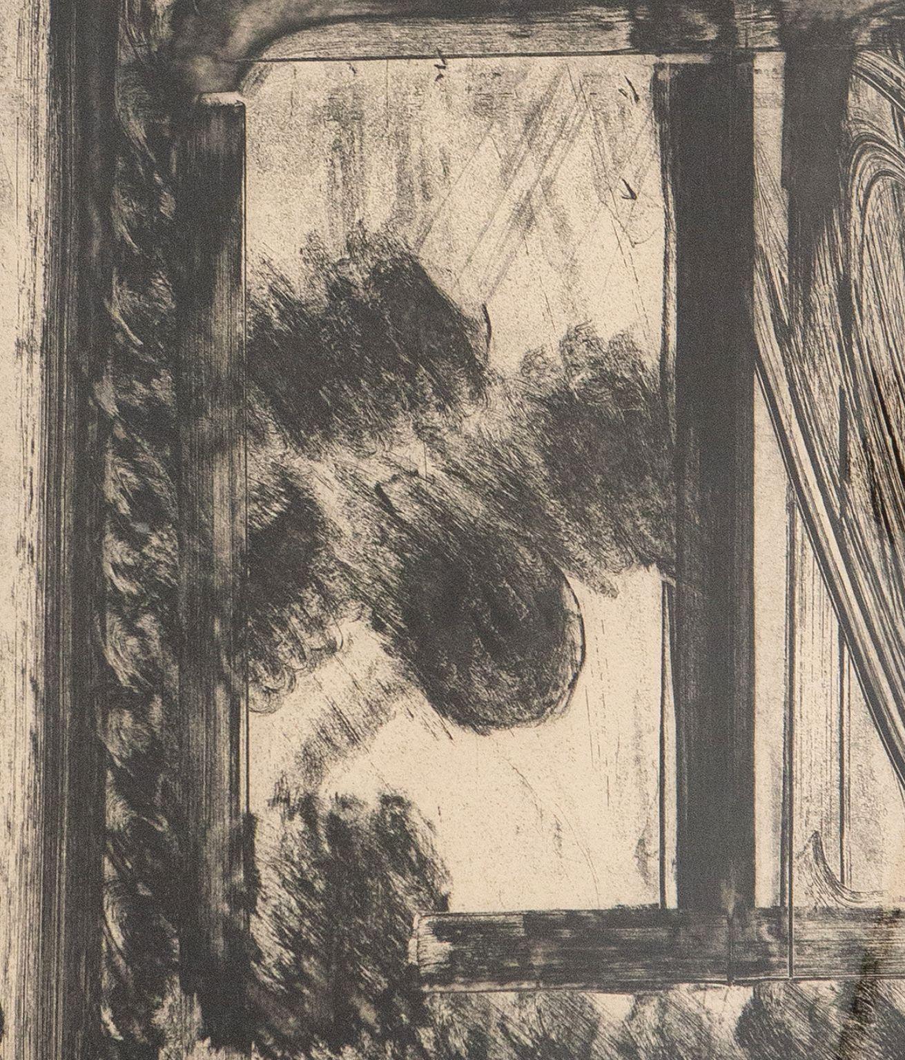 Late Afternoon in the Museum of Art, Etching, 1979 - Abstract Expressionist Print by Howard Hodgkin