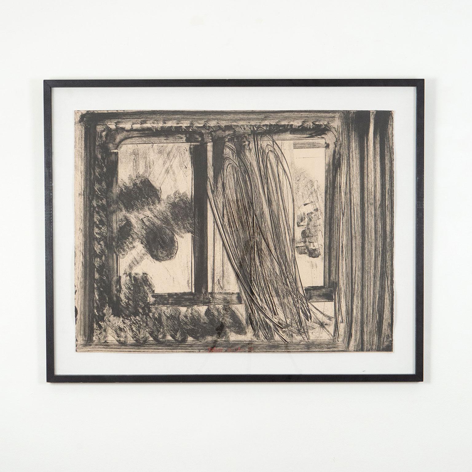 Late Afternoon in the Museum of Art, Etching, 1979 - Print by Howard Hodgkin