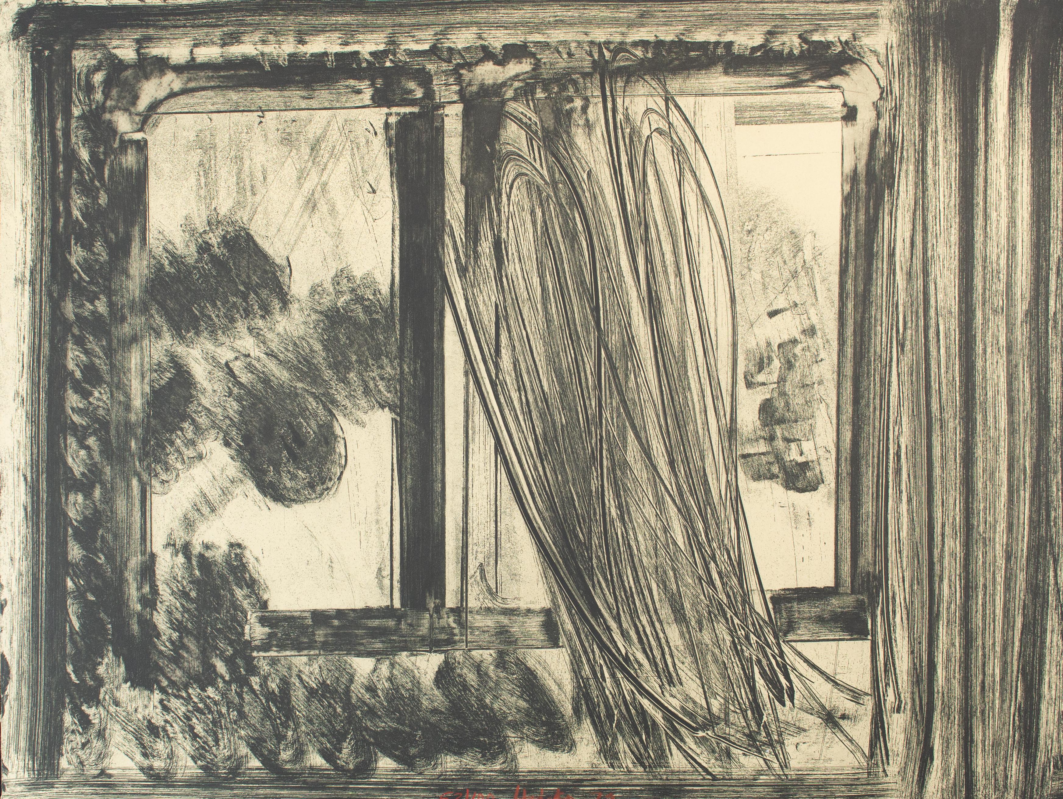 Howard Hodgkin Abstract Print – Später Nachmittag im Museum für Moderne Kunst, aus "Im Museum für Moderne Kunst".