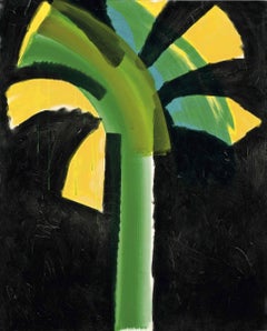 Night Palm-- Intaglio print, Hand-coloured, Palm Tree by Howard Hodgkin