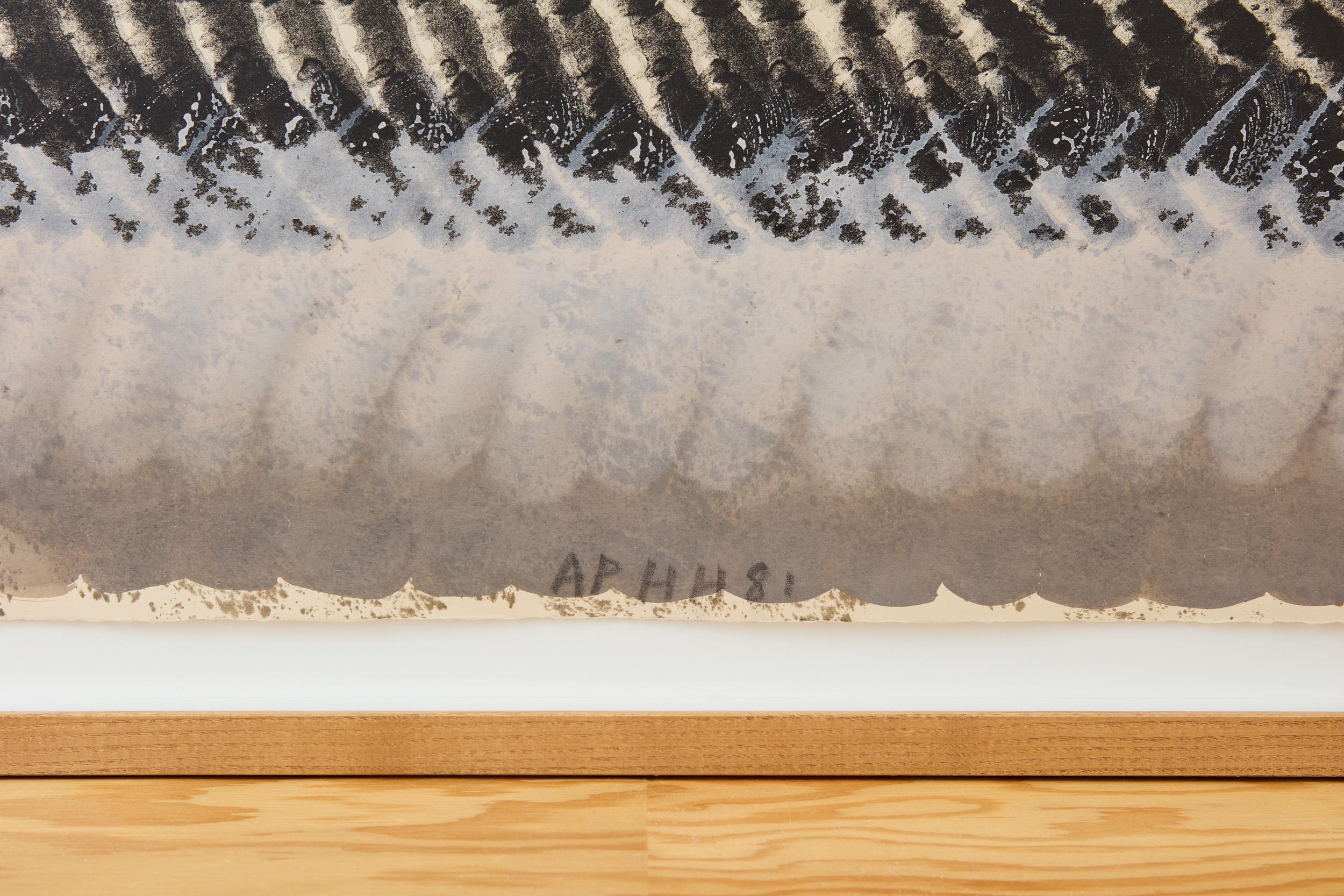 One Down -- Druck, Lithographie, handkoloriert, Abstrakte Kunst von Howard Hodgkin im Angebot 1