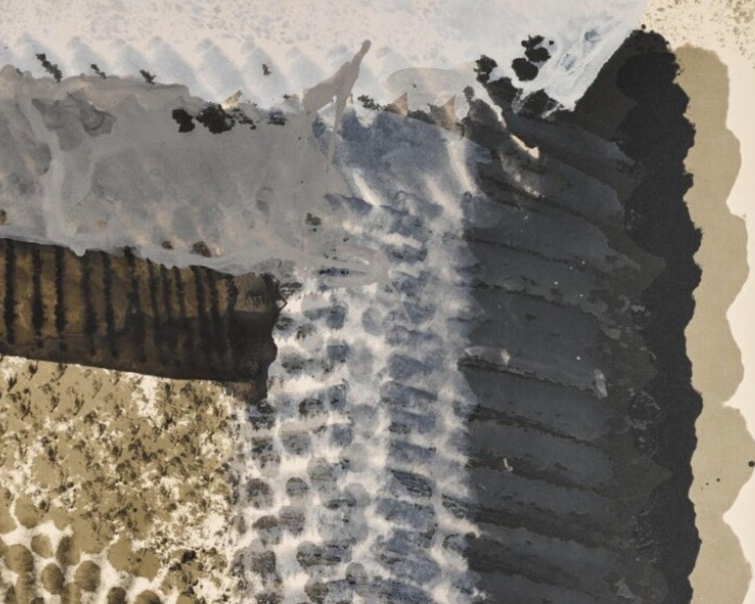 One Down -- Stampa, Litografia, Colorazione a mano, Arte astratta di Howard Hodgkin in vendita 2