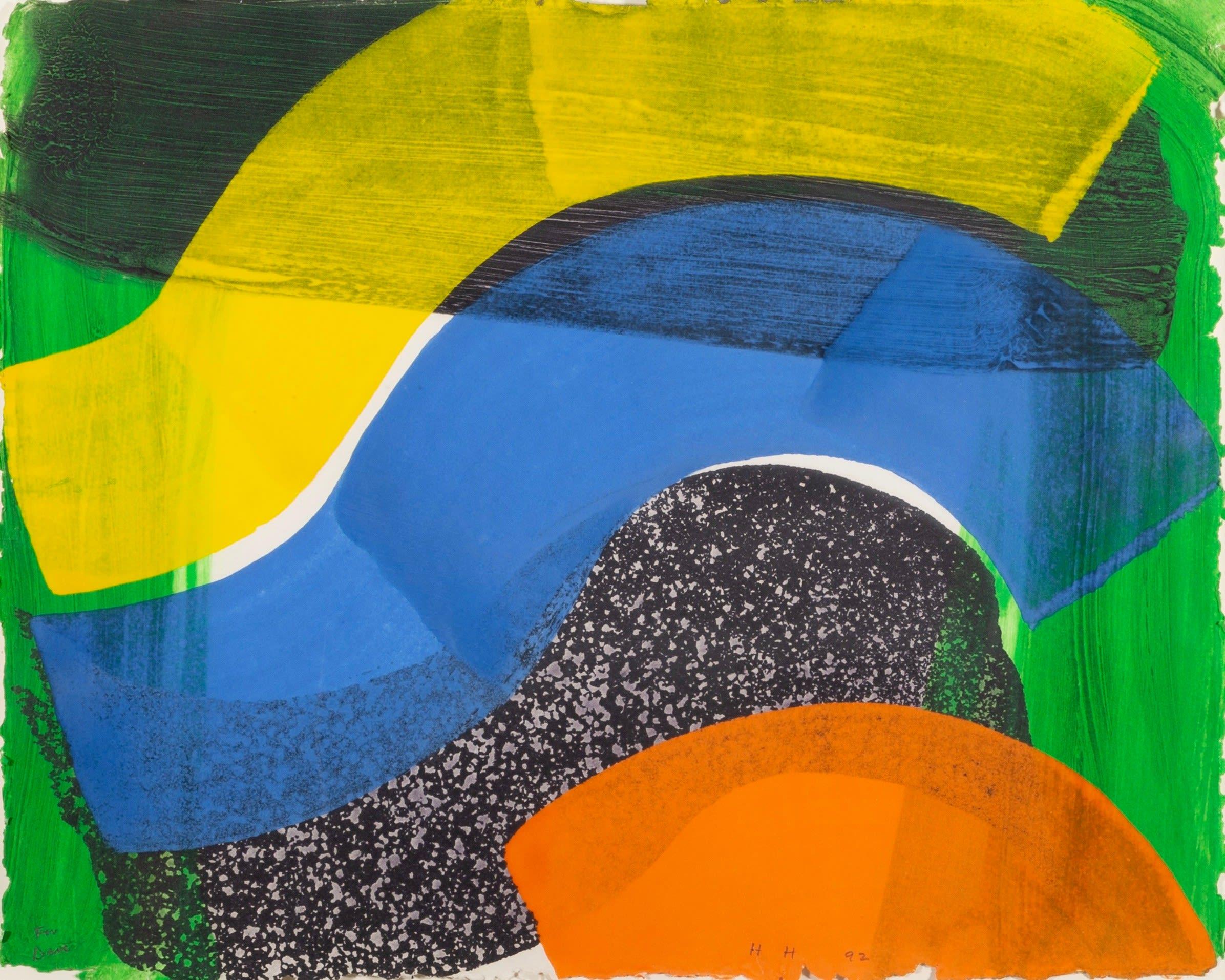 Put Out More Flags by Howard Hodgkin, 1992

Additional information:
Medium: etching with aquatint, printed to the edges
42 x 52.5 cm
16 1/2 x 20 5/8 in
signed with initials, dated and inscribed 'For Dave' in pencil

Hodgkin was born in London and