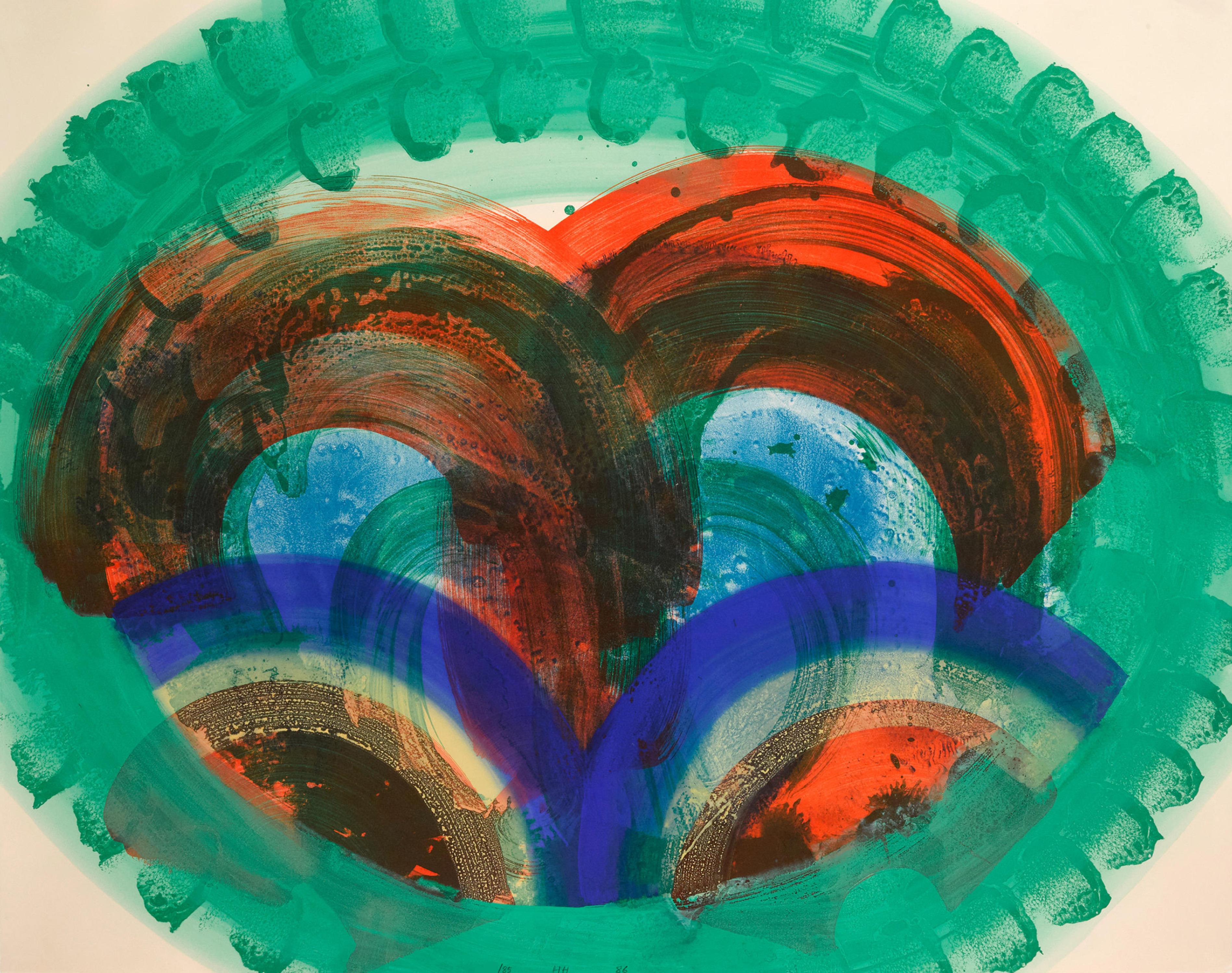 Red Palm - Print by Howard Hodgkin