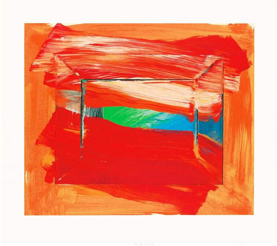 Howard Hodgkin Abstract Print – The Skies the Limit