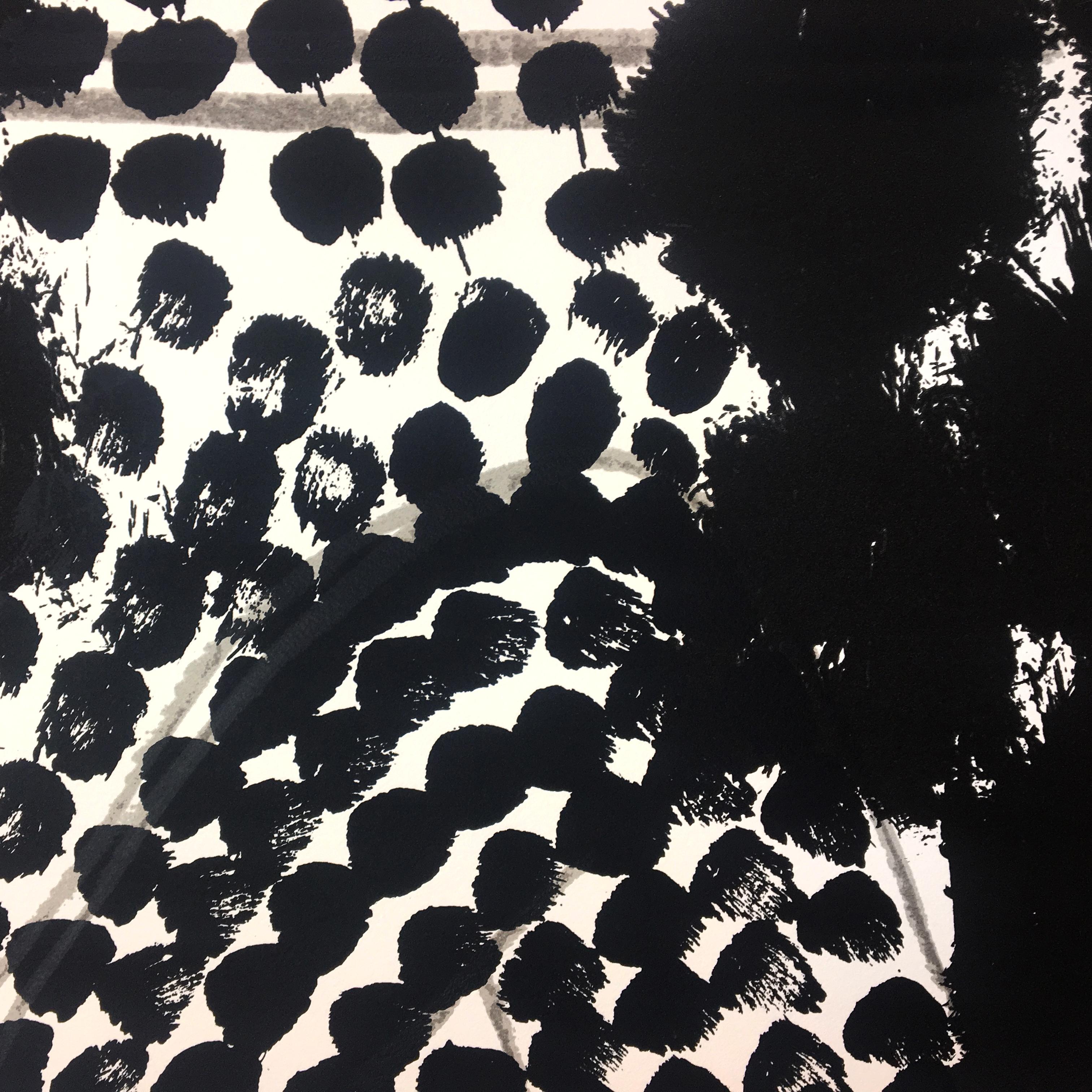 Souvenir, Howard Hodgkin: large scale black white gray abstract interior scene  For Sale 3
