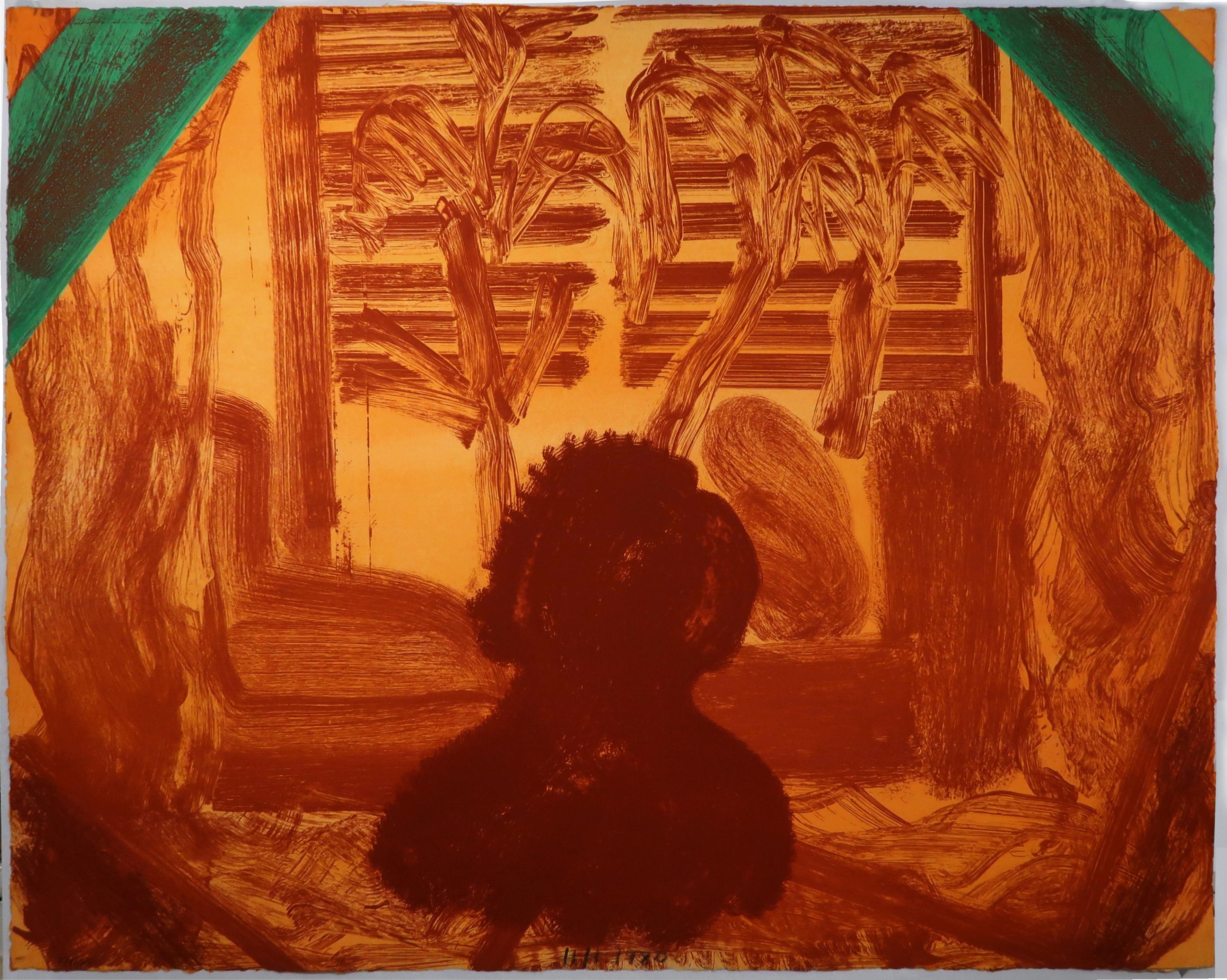 Quelli... Piante Howard Hodgkin rosso arancio verde acquaforte acquerello gouache