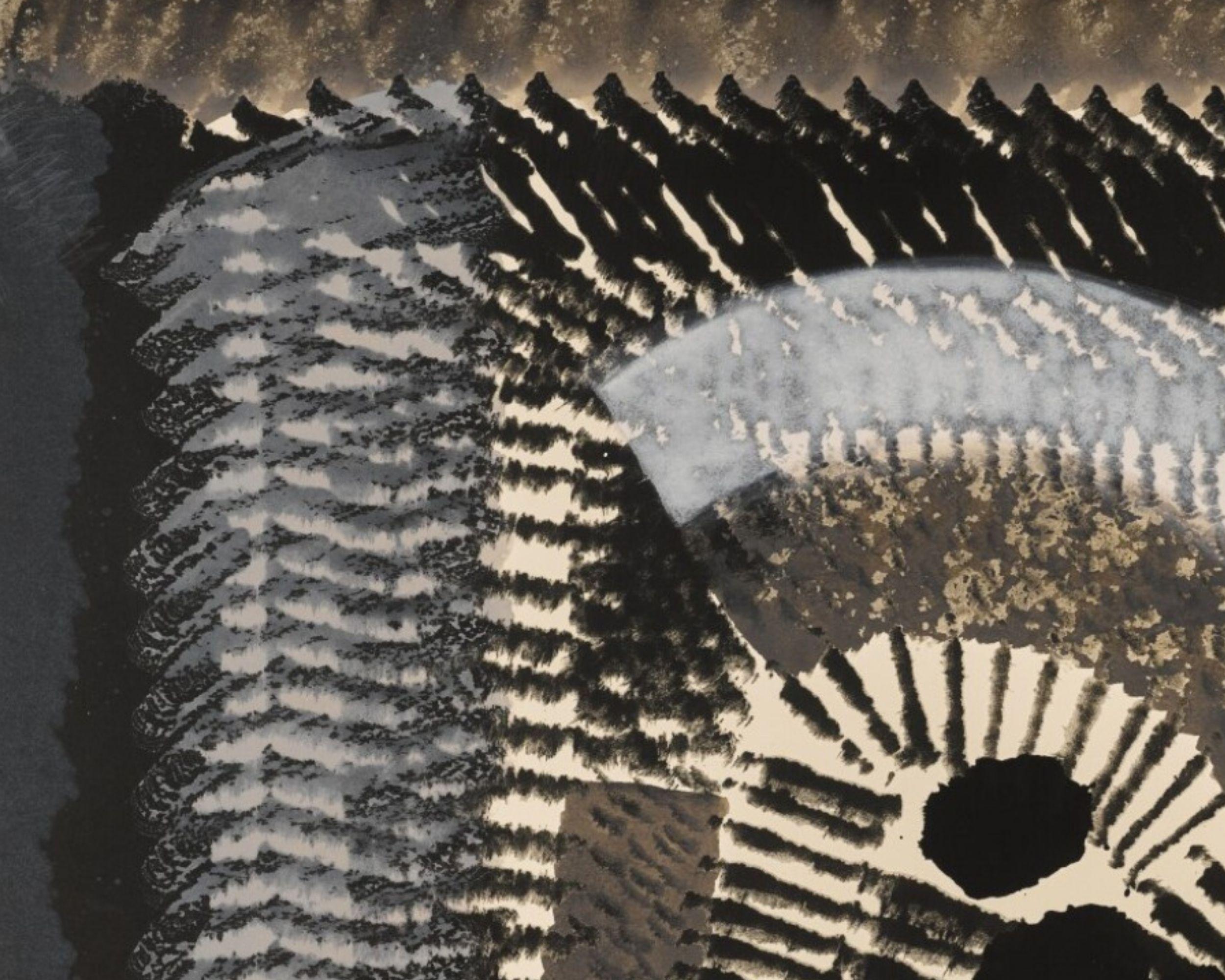 Two to Go -- Grabado, litografía, coloreado a mano, arte abstracto de Howard Hodgkin 2