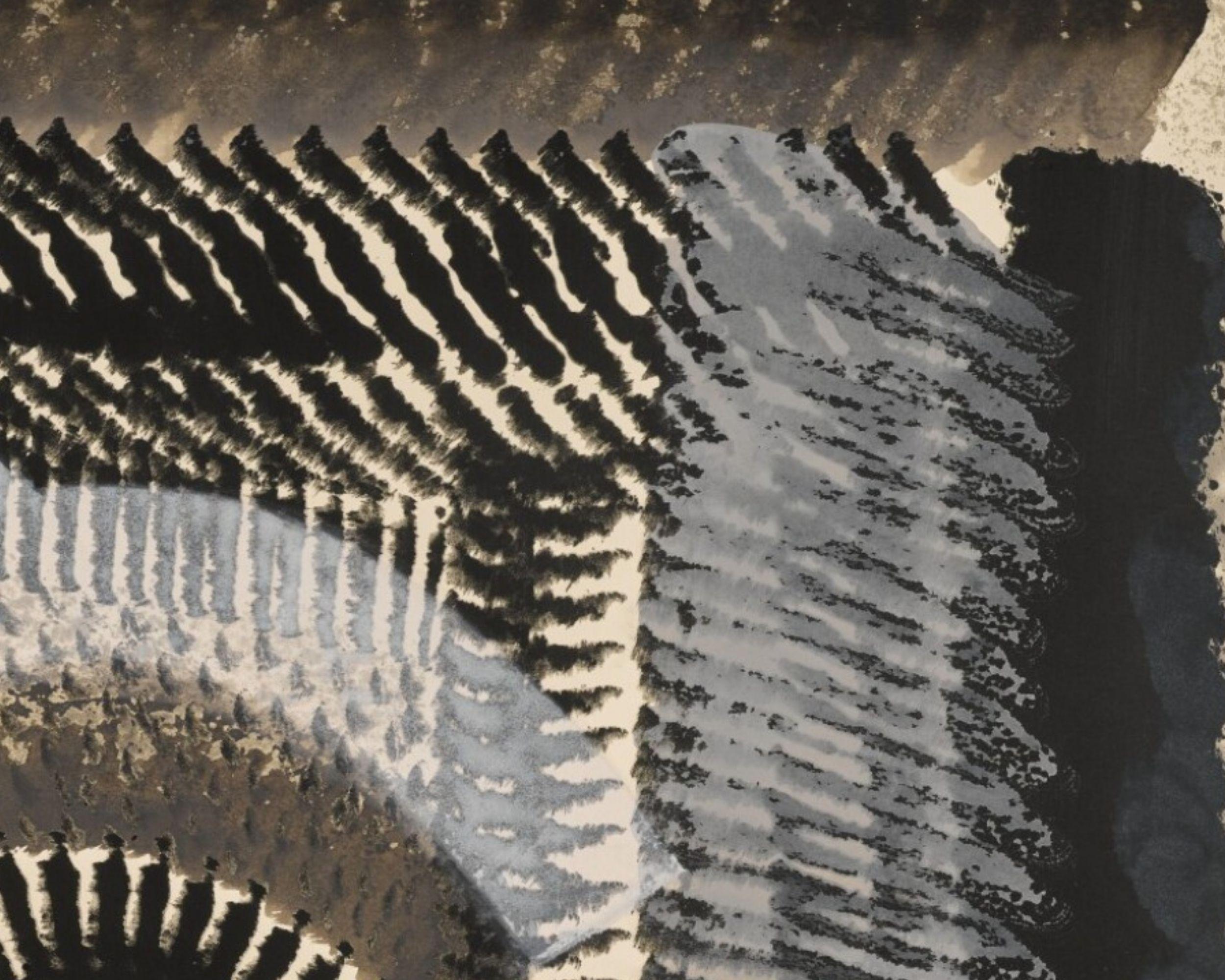 Two to Go -- Grabado, litografía, coloreado a mano, arte abstracto de Howard Hodgkin 3