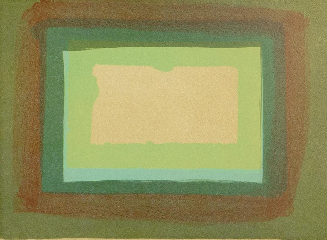 Abstract Print Howard Hodgkin - Vitrail, de « More Indian Views »