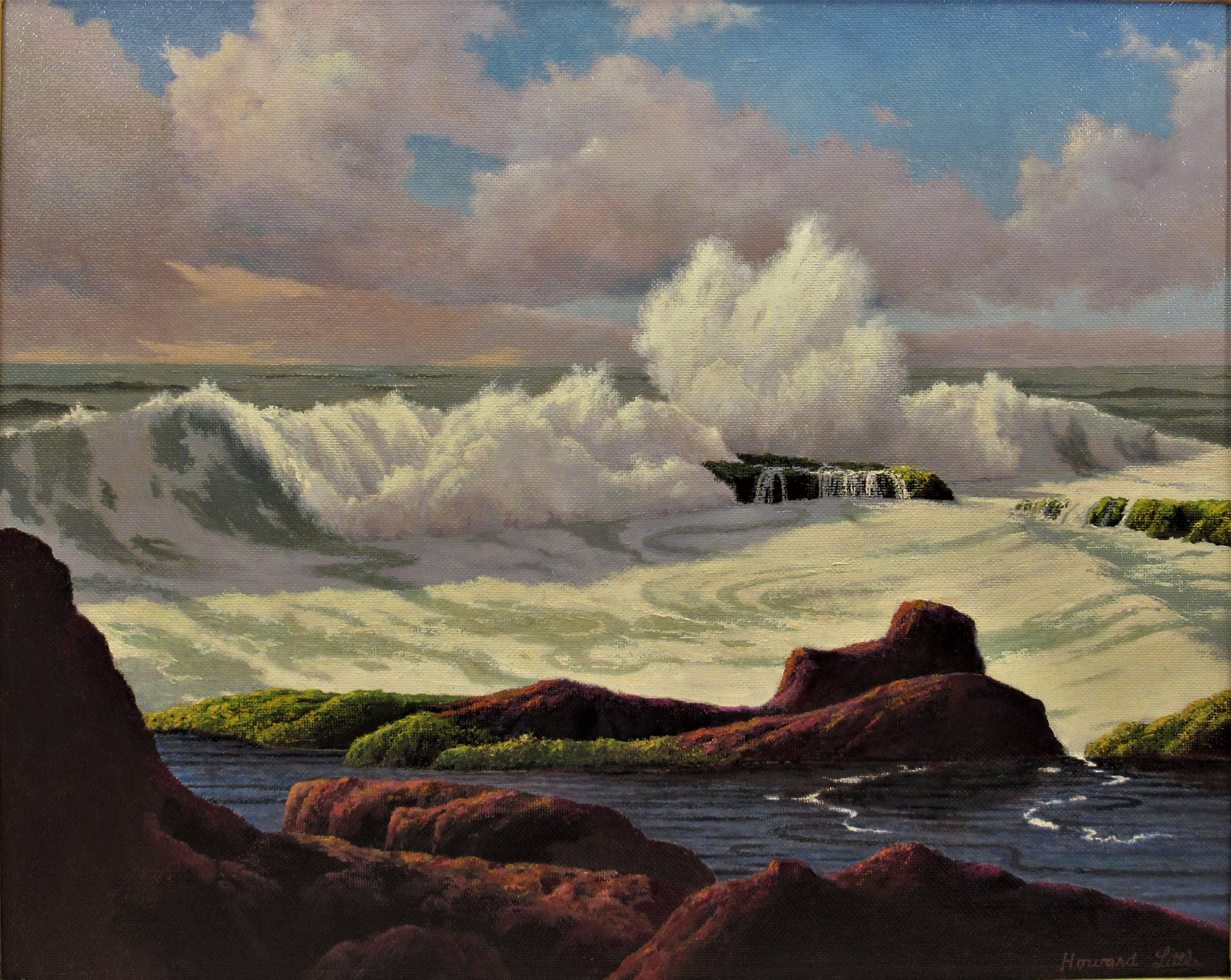 California Coast - Painting by Howard John Little