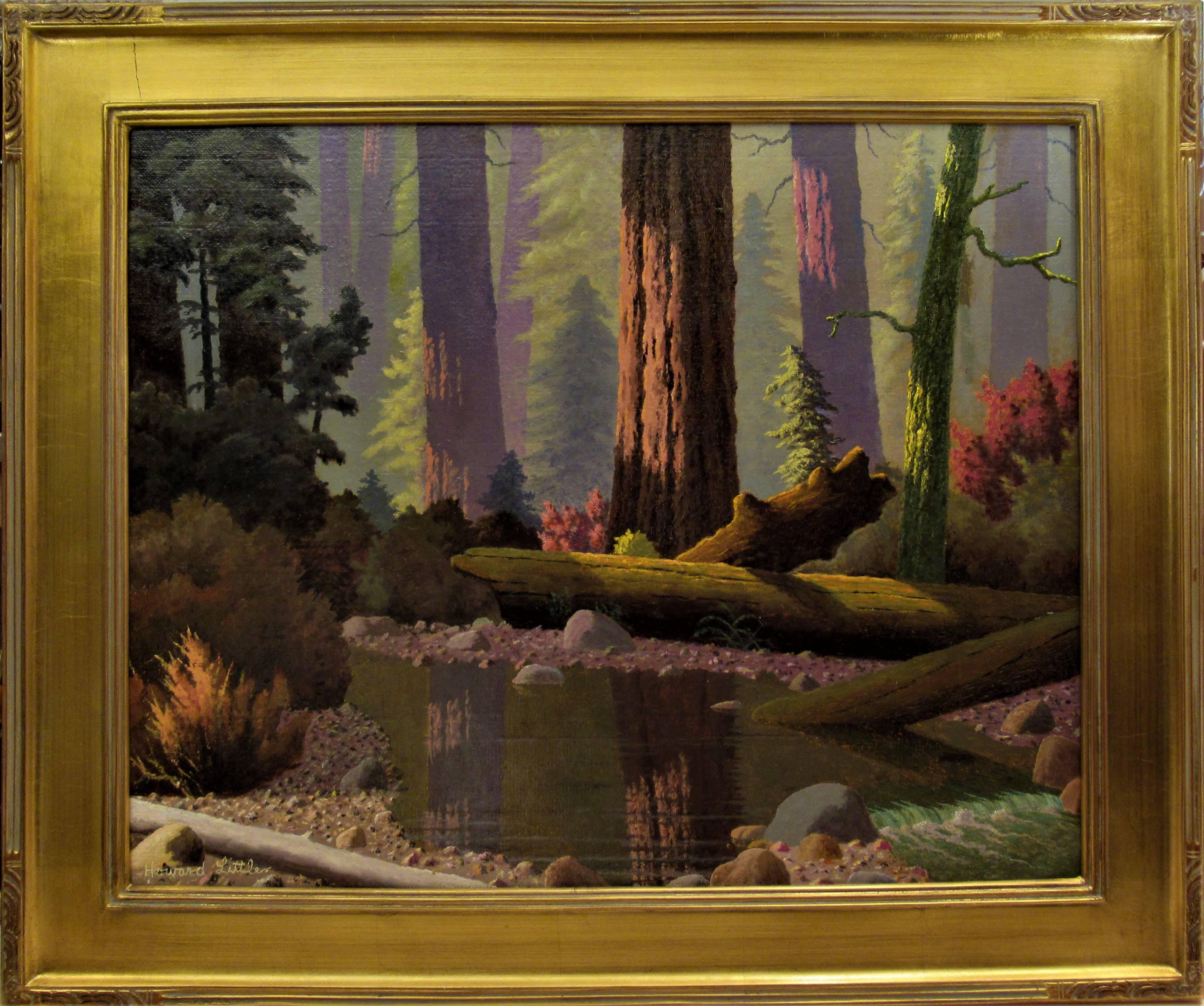 Howard John Little Landscape Painting - Redwood Forest, California