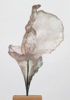 "Shell Dance 15 (Lily)", transparent blossom shimmers in palest pink and green