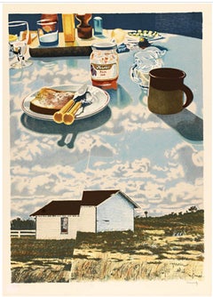 Howard Kanovitz - Windmill Antilles State I, lithograph Surreal photorealist S/N