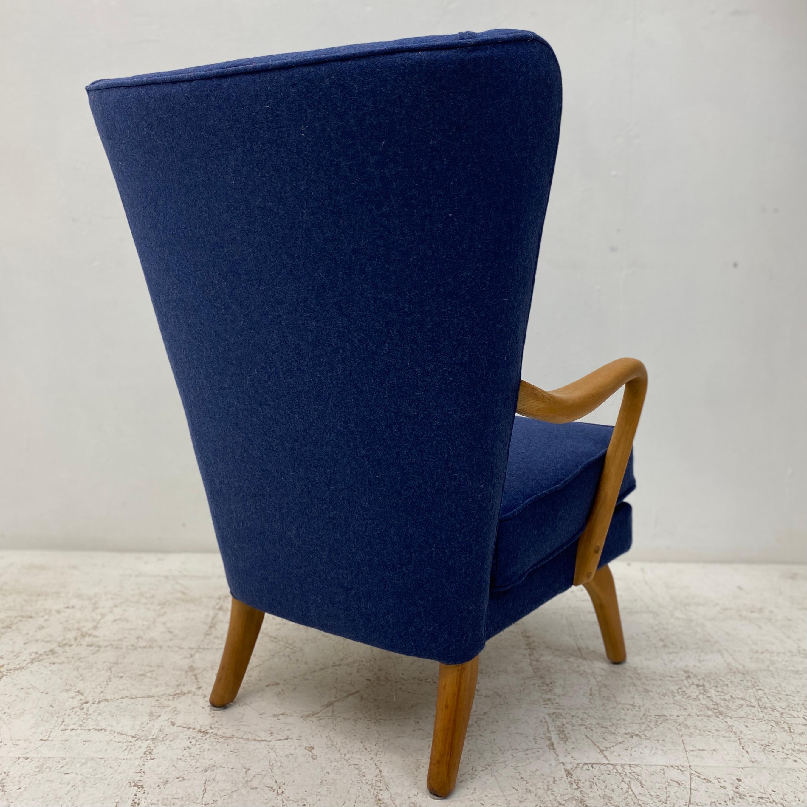 Beech Howard Keith Bambino Chair Blue Wool