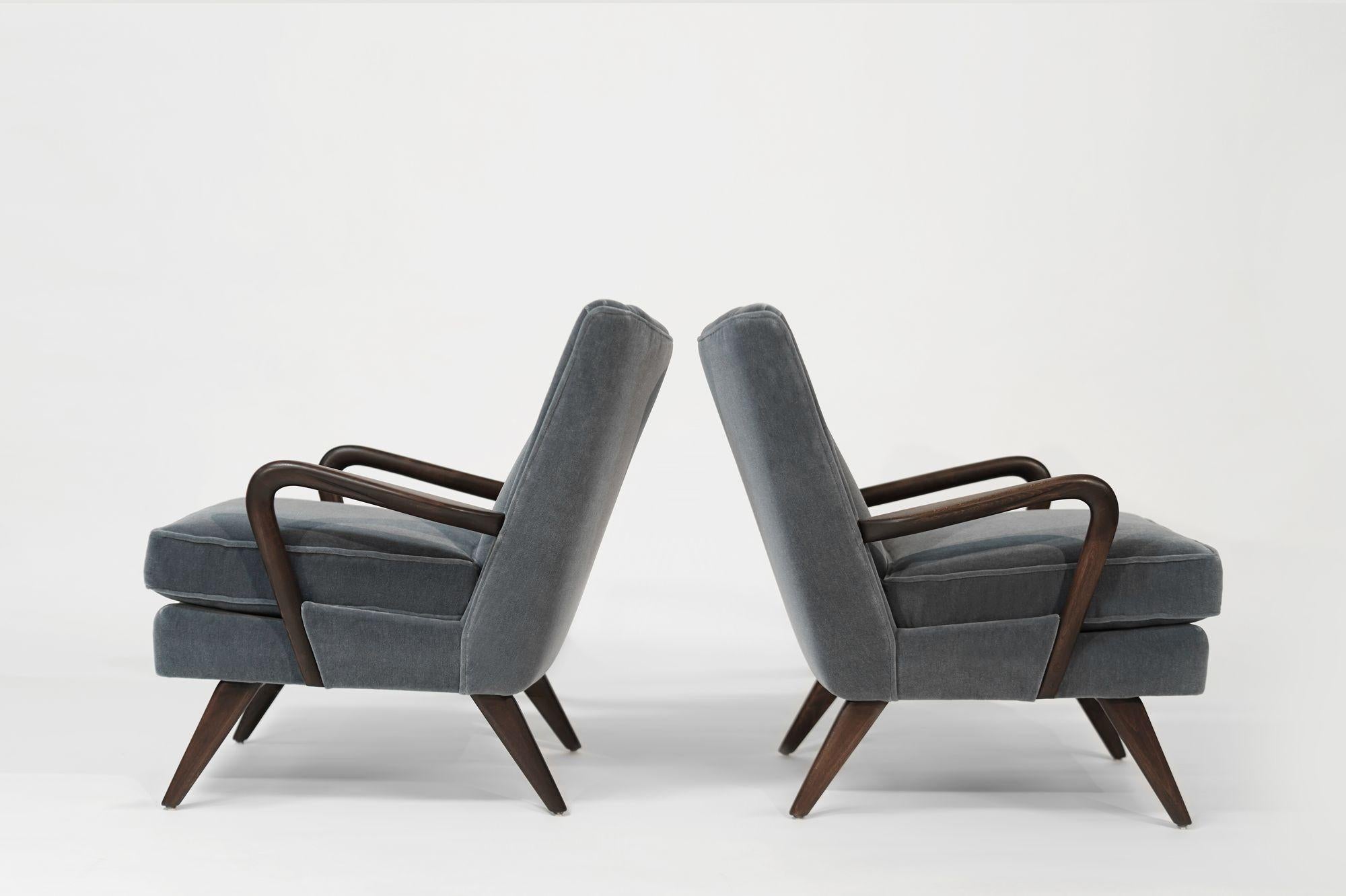 20th Century Howard Keith “Bambino” Lounge Chairs in Mohair, England, C.1950s