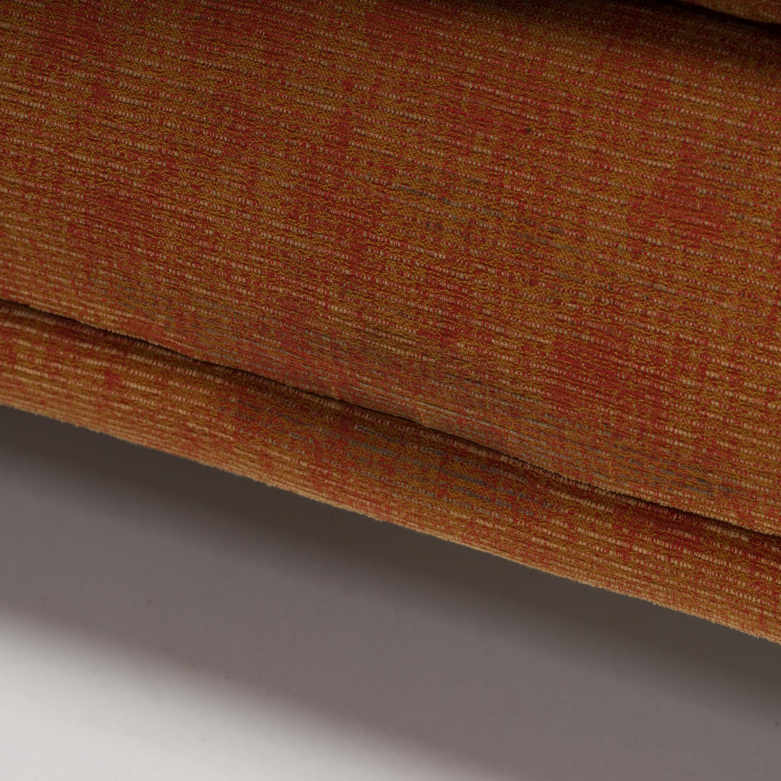 Howard Keith by John Home Orange Fabric Diplomat Sofa 3