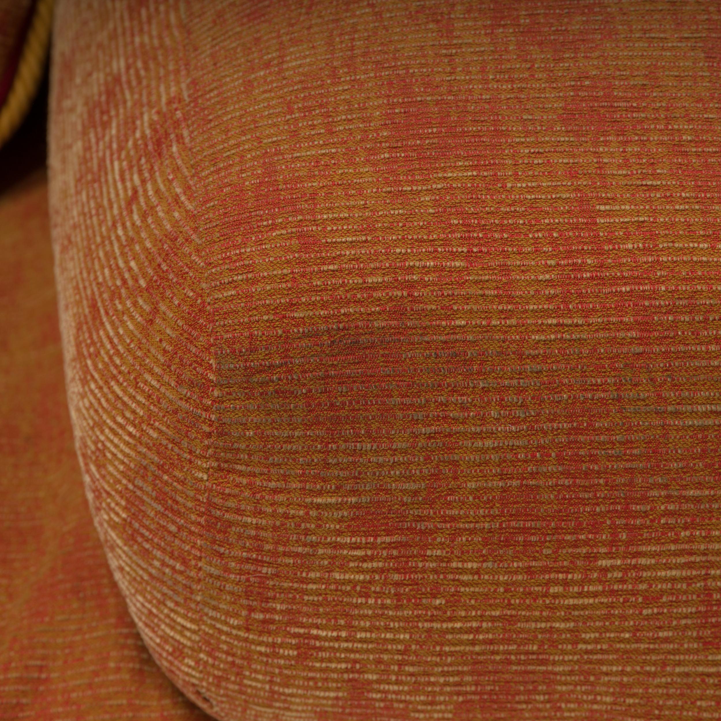Howard Keith by John Home Orange Fabric Diplomat Sofa 10