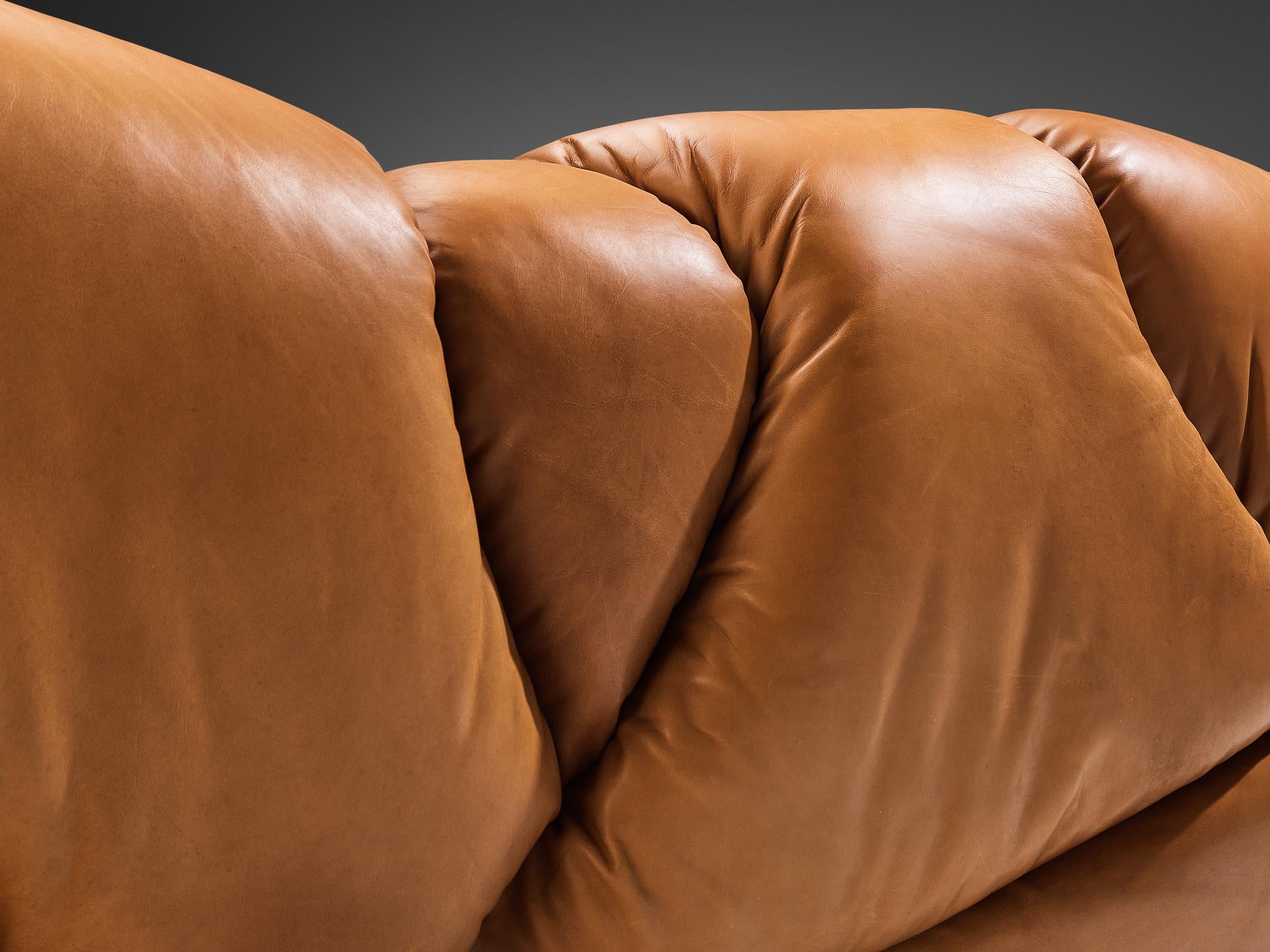 British Howard Keith 'Cloud' Sofa in Brown Leather