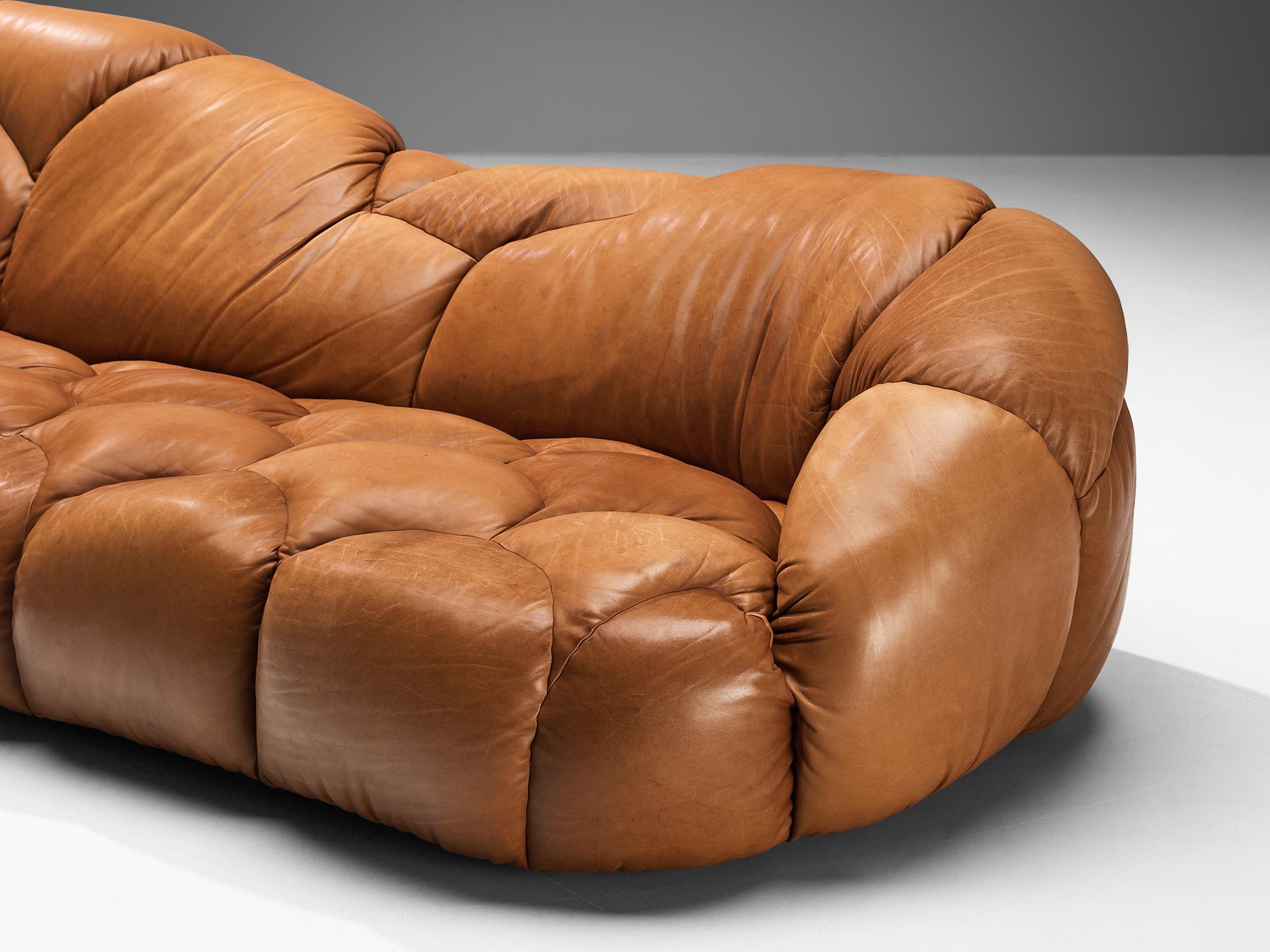 Howard Keith 'Cloud' Sofa in Brown Leather 3