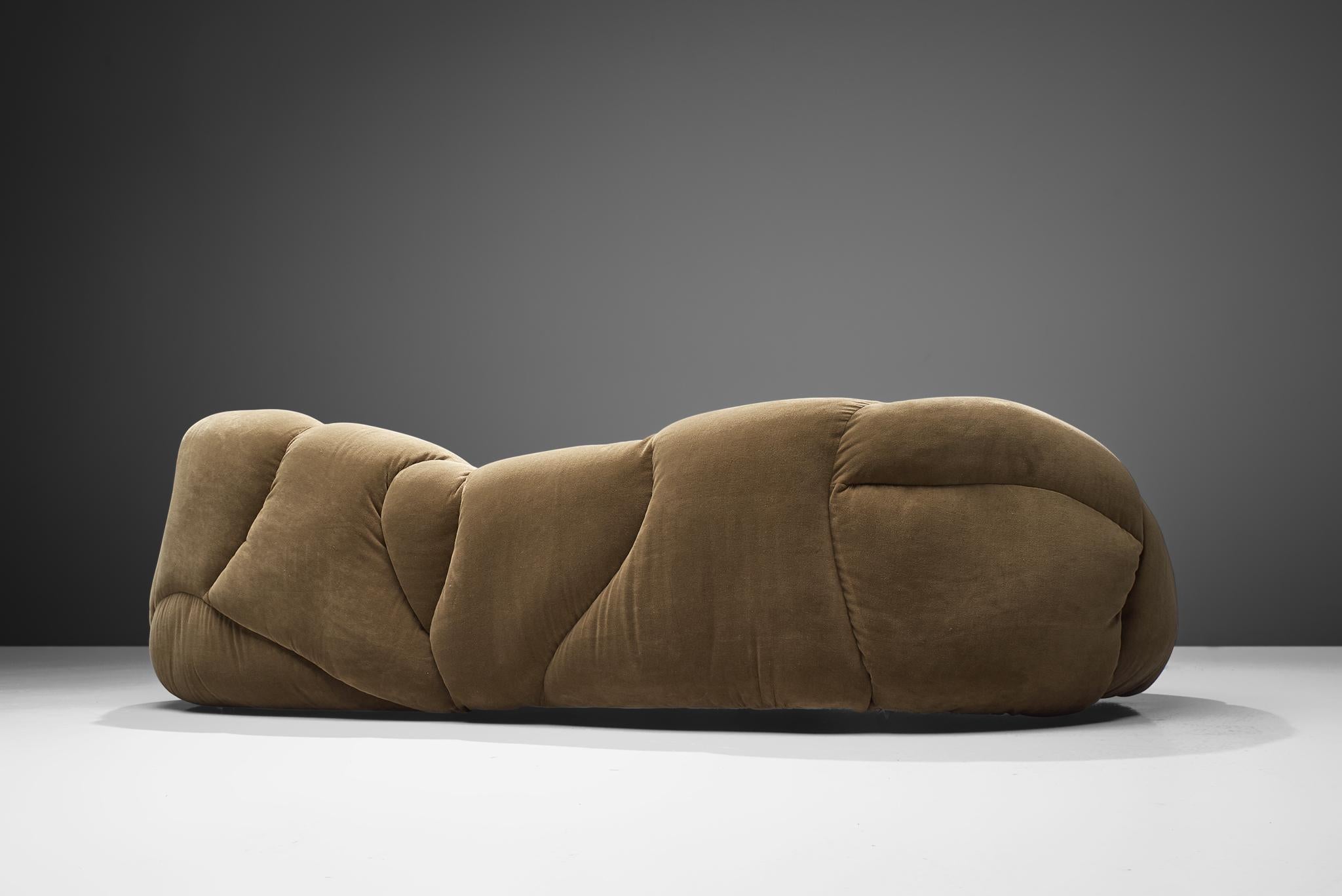 Danish Howard Keith 'Cloud' Sofa in Cedar Brown