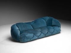 Howard Keith 'Cloud' Sofa gepolstert in blauem Samt