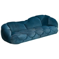 Howard Keith 'Cloud' Sofa Upholstered in Blue Velvet