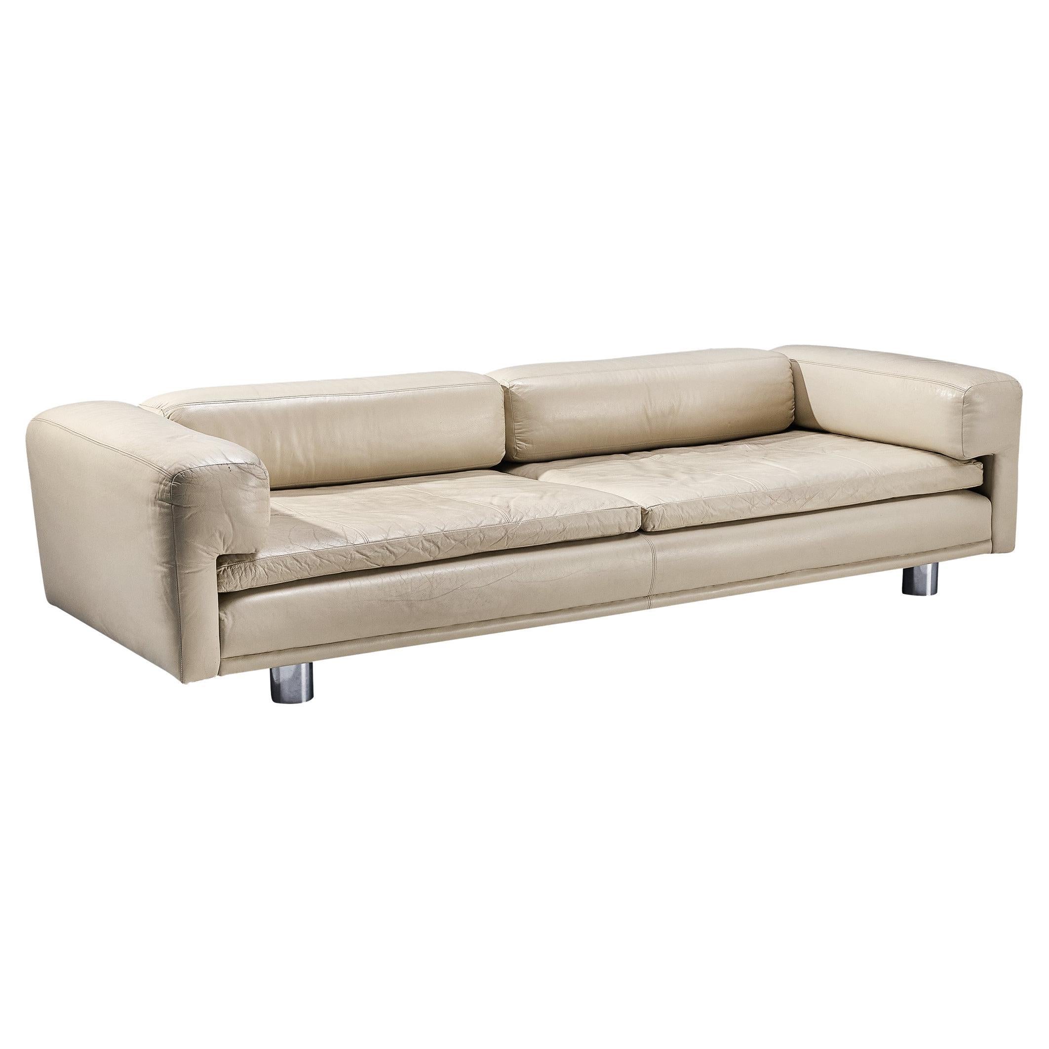 Howard Keith 'Diplomat' Sofa in Beige Leather 