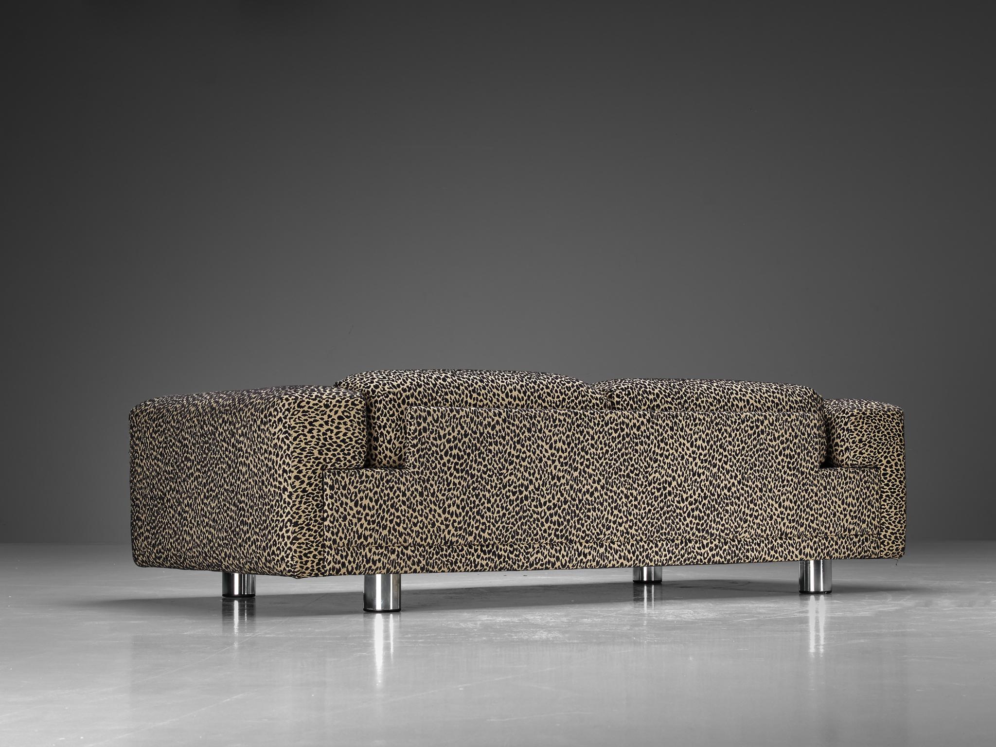 Howard Keith 'Diplomat' Sofa in Leopard Print Upholstery  For Sale 1