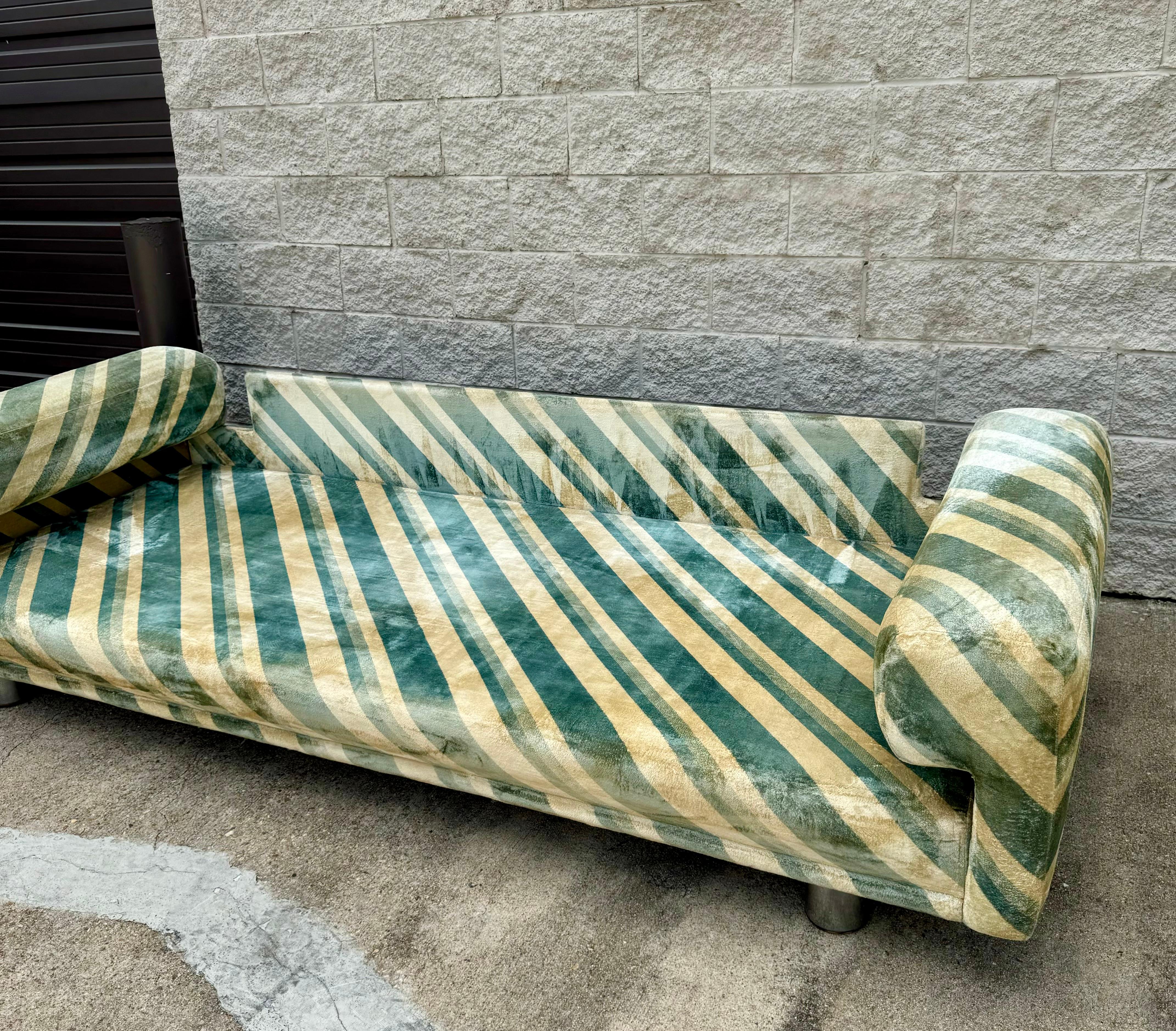 Howard Keith 'Diplomat' Sofa in Original Striped Upholstery 4