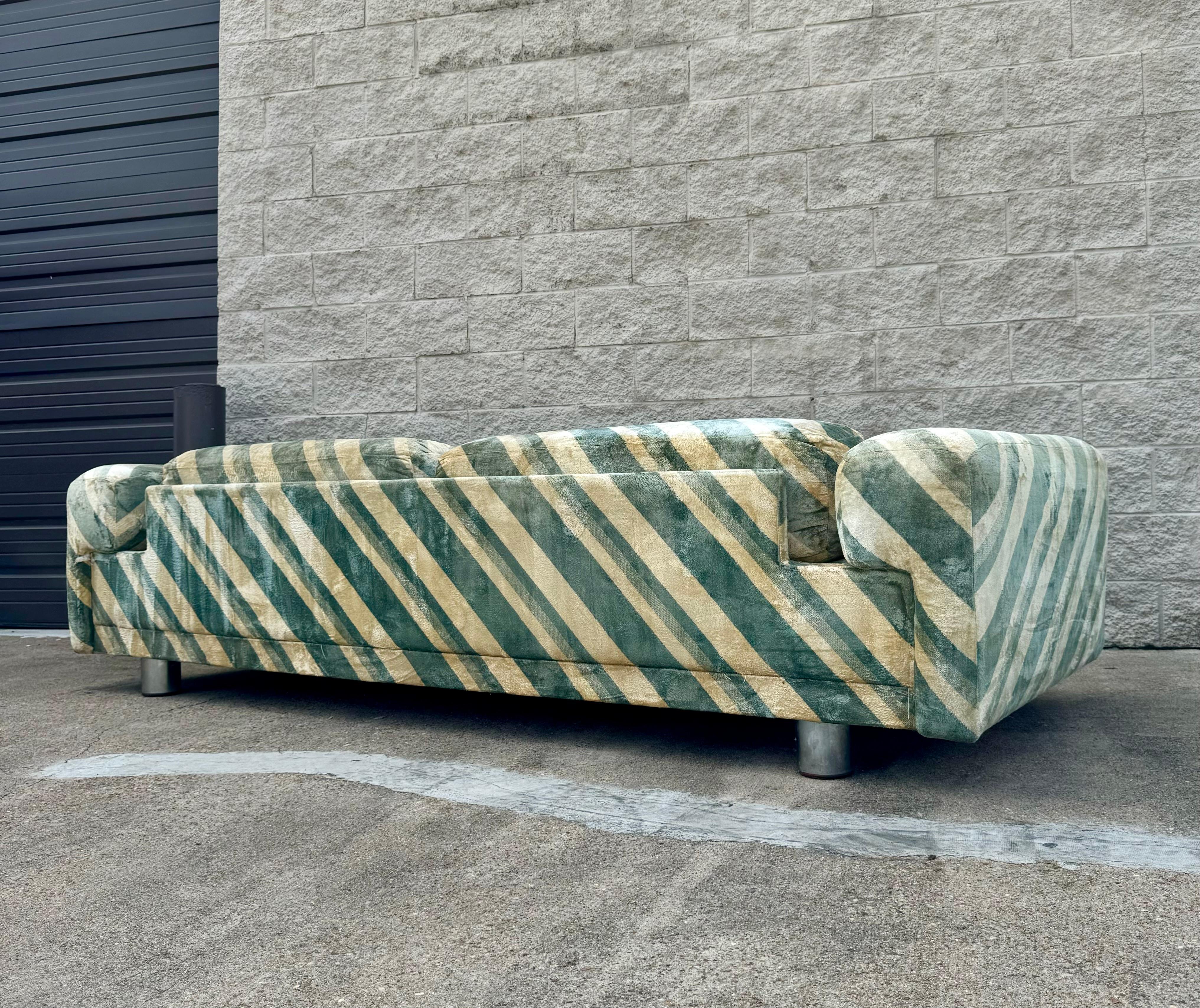 Howard Keith 'Diplomat' Sofa in Original Striped Upholstery 2