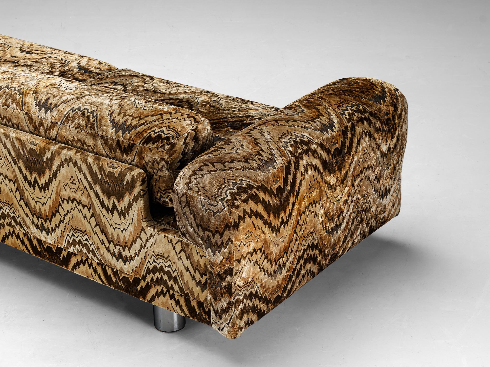 Howard Keith for HK Furniture 'Diplomat' Sofa in Velvet Upholstery  For Sale 4