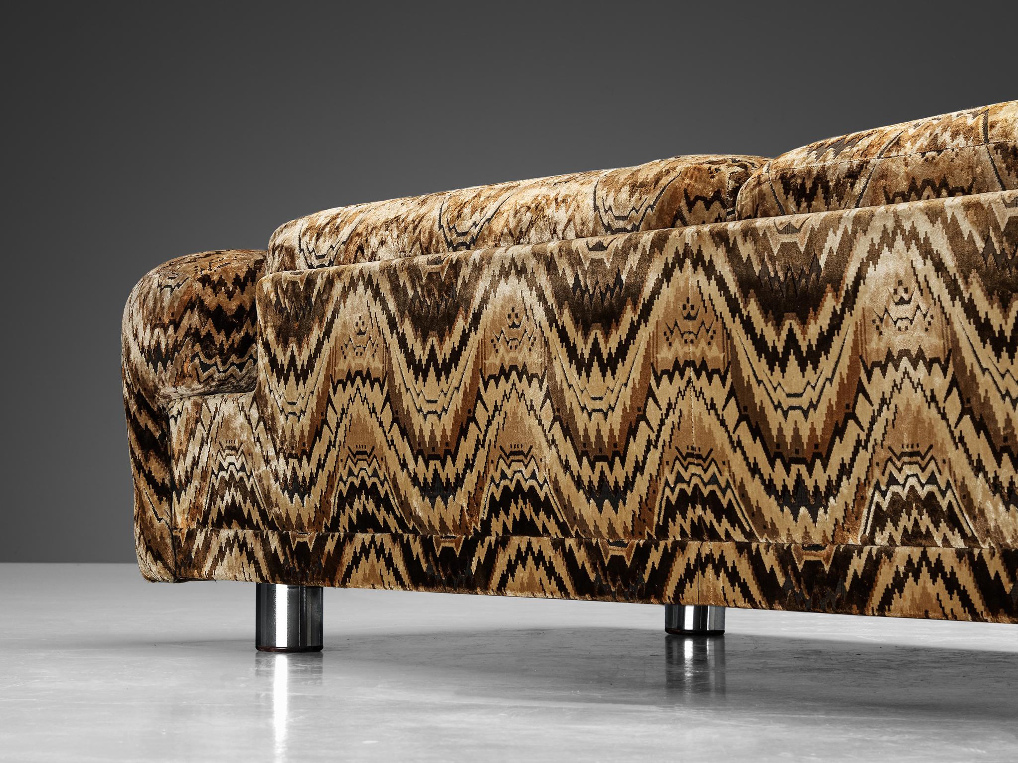 Howard Keith for HK Furniture 'Diplomat' Sofa in Velvet Upholstery  For Sale 6