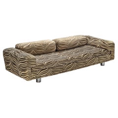 Howard Keith for HK Furniture 'Diplomat' Sofa in Zebra Velvet Upholstery