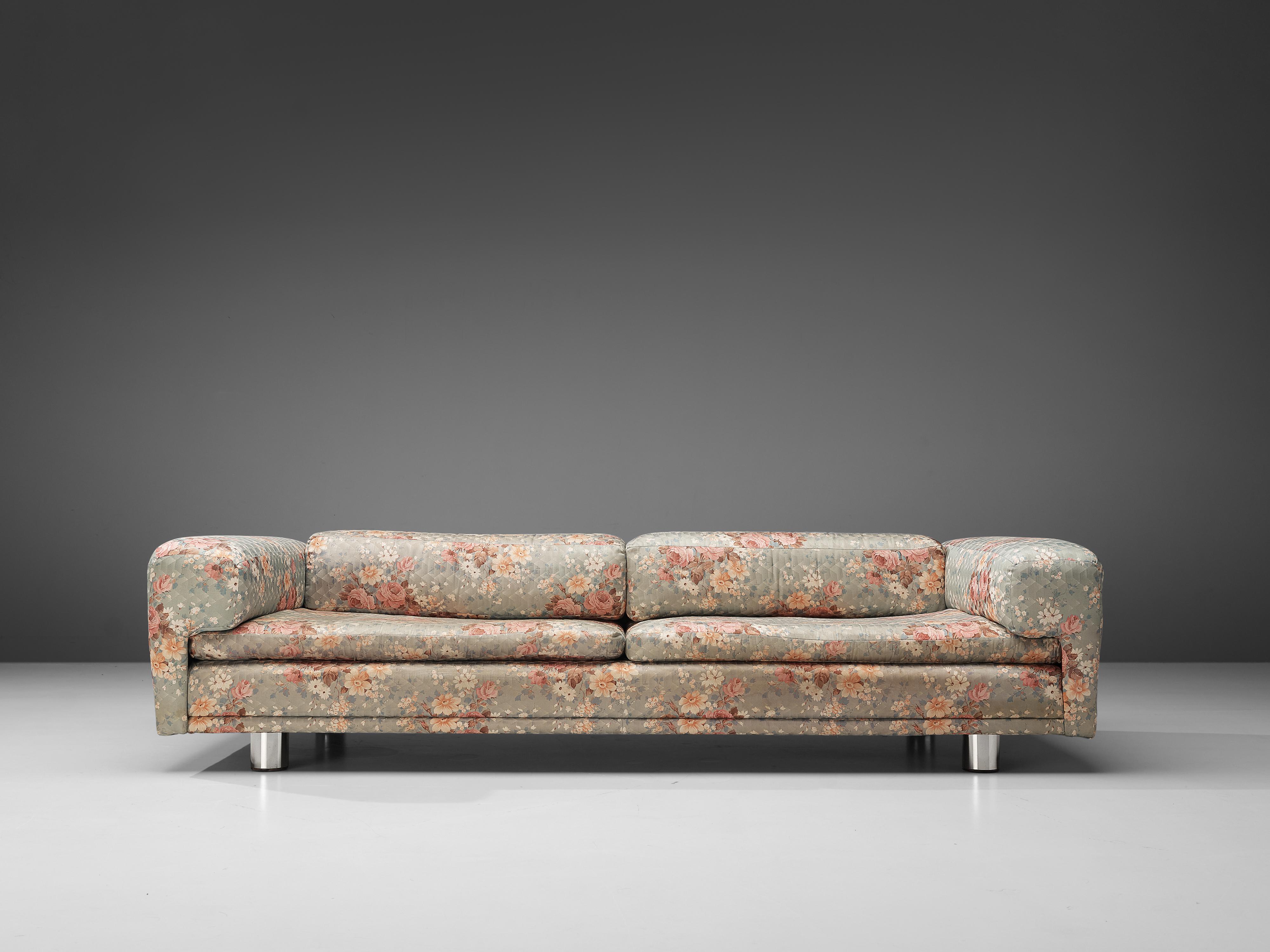 Howard Keith Grand 'Diplomat' Sofa in Bright Floral Upholstery 1