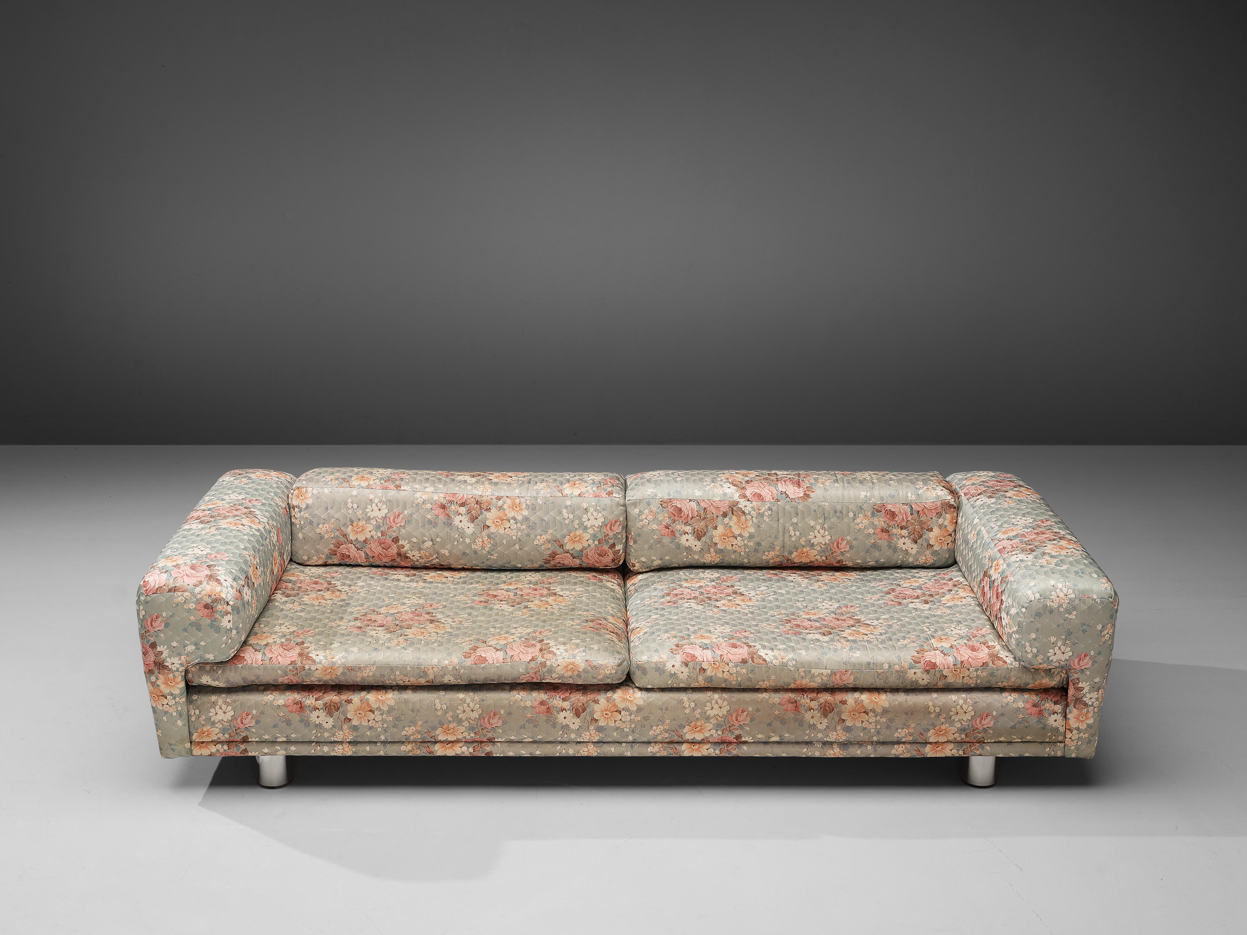 20th Century Howard Keith Grand 'Diplomat' Sofa in Bright Floral Upholstery