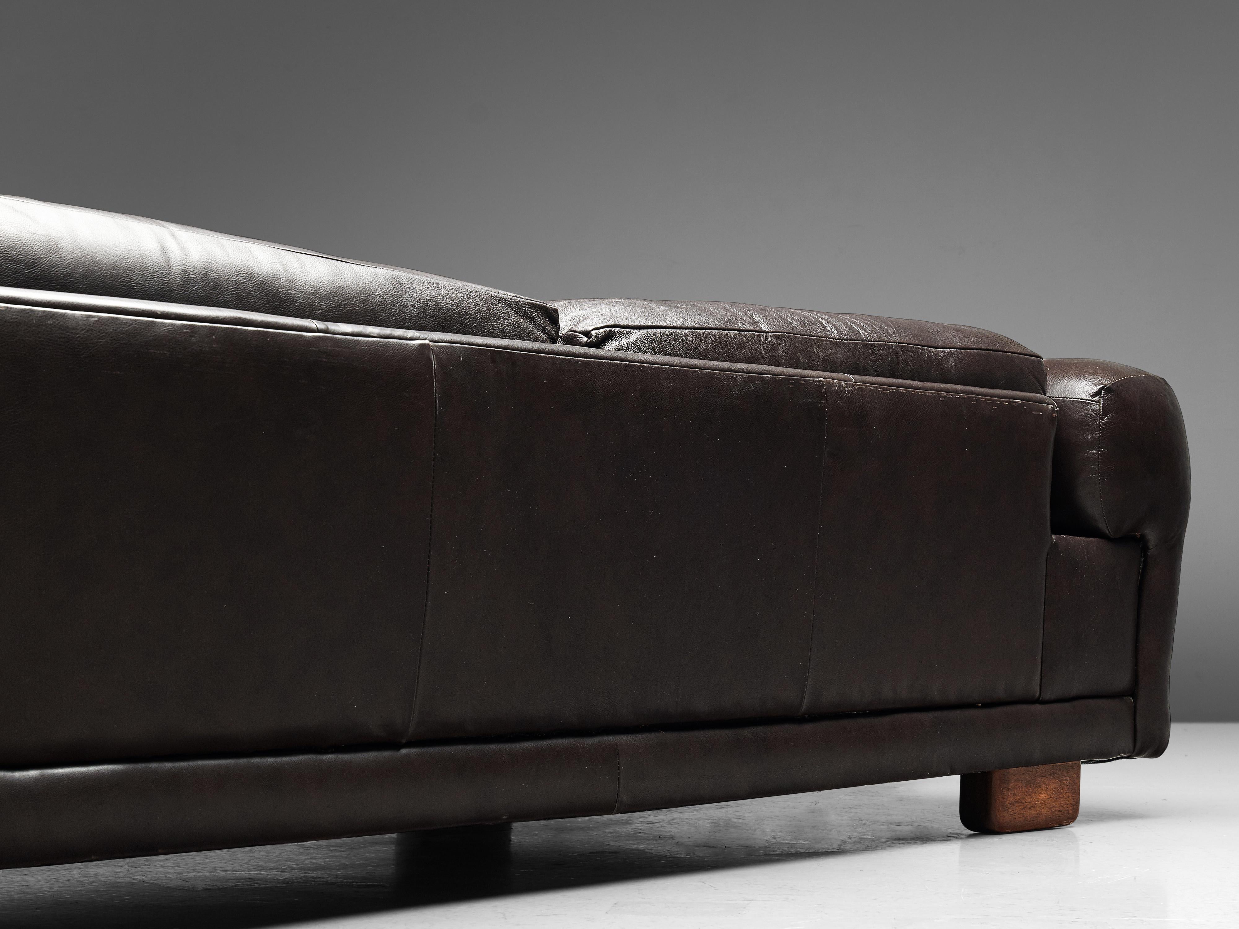 Howard Keith Grand 'Diplomat' Sofa in Brown Leather 1