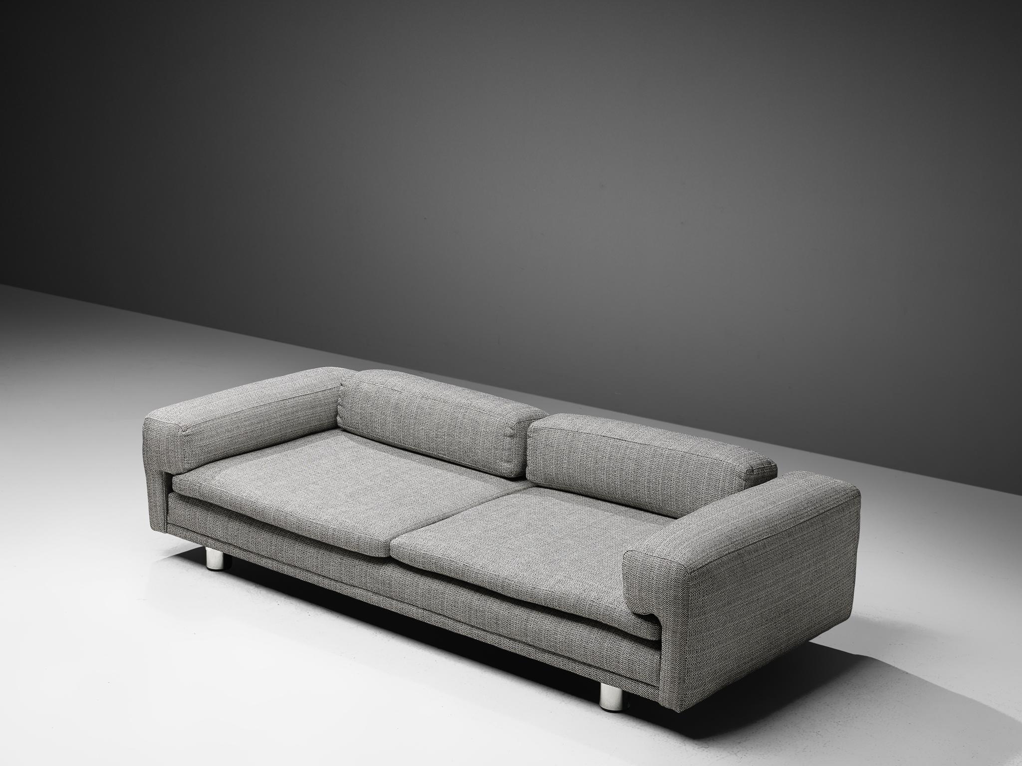 Mid-Century Modern Howard Keith Grand 'Diplomat' Sofa in Grey Upholstery